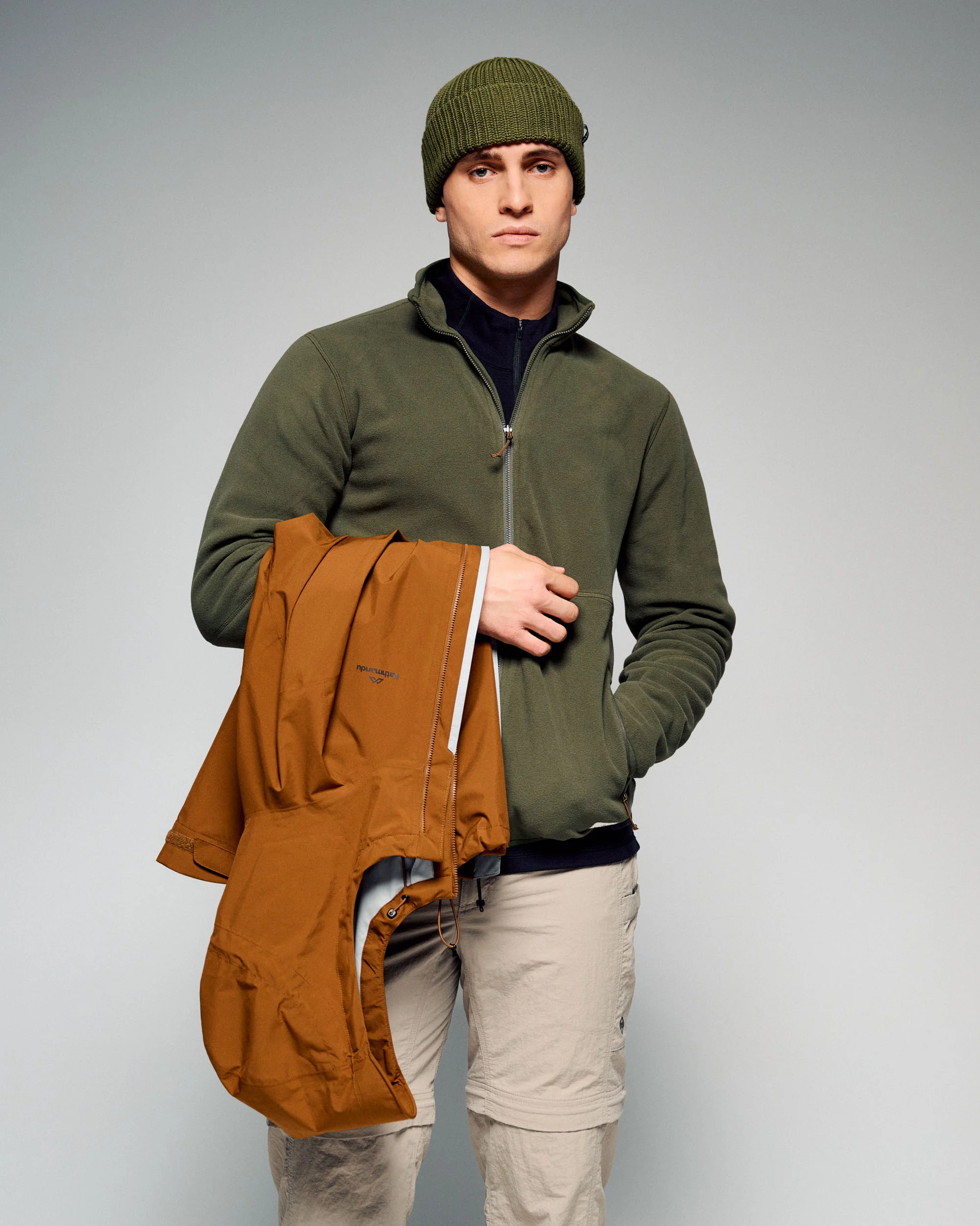 Men's Trailhead 3in1 Rain Hooded Jacket - Bark - Image 9