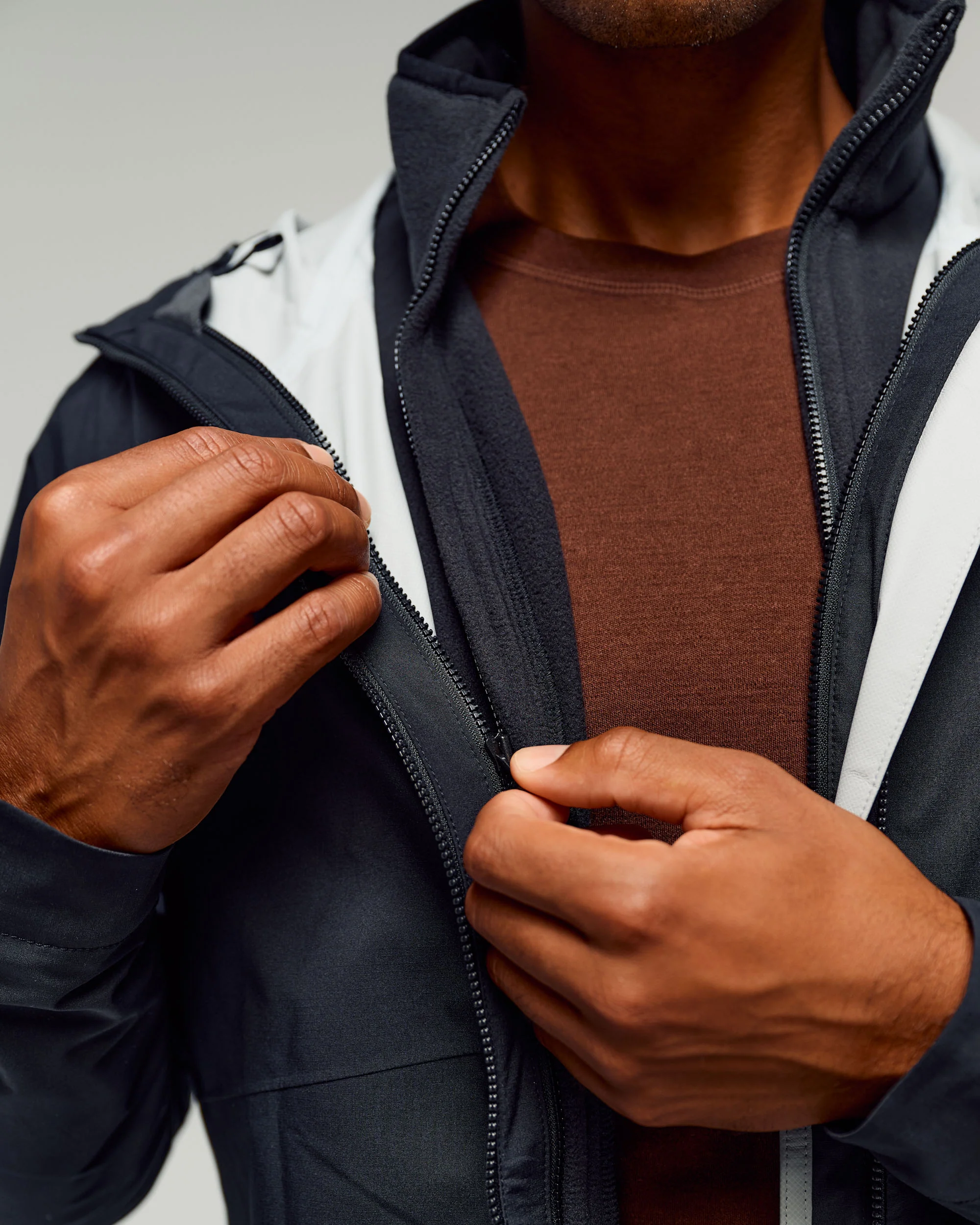 Men's Trailhead 3in1 Rain Hooded Jacket - Black Stingray - Image 5