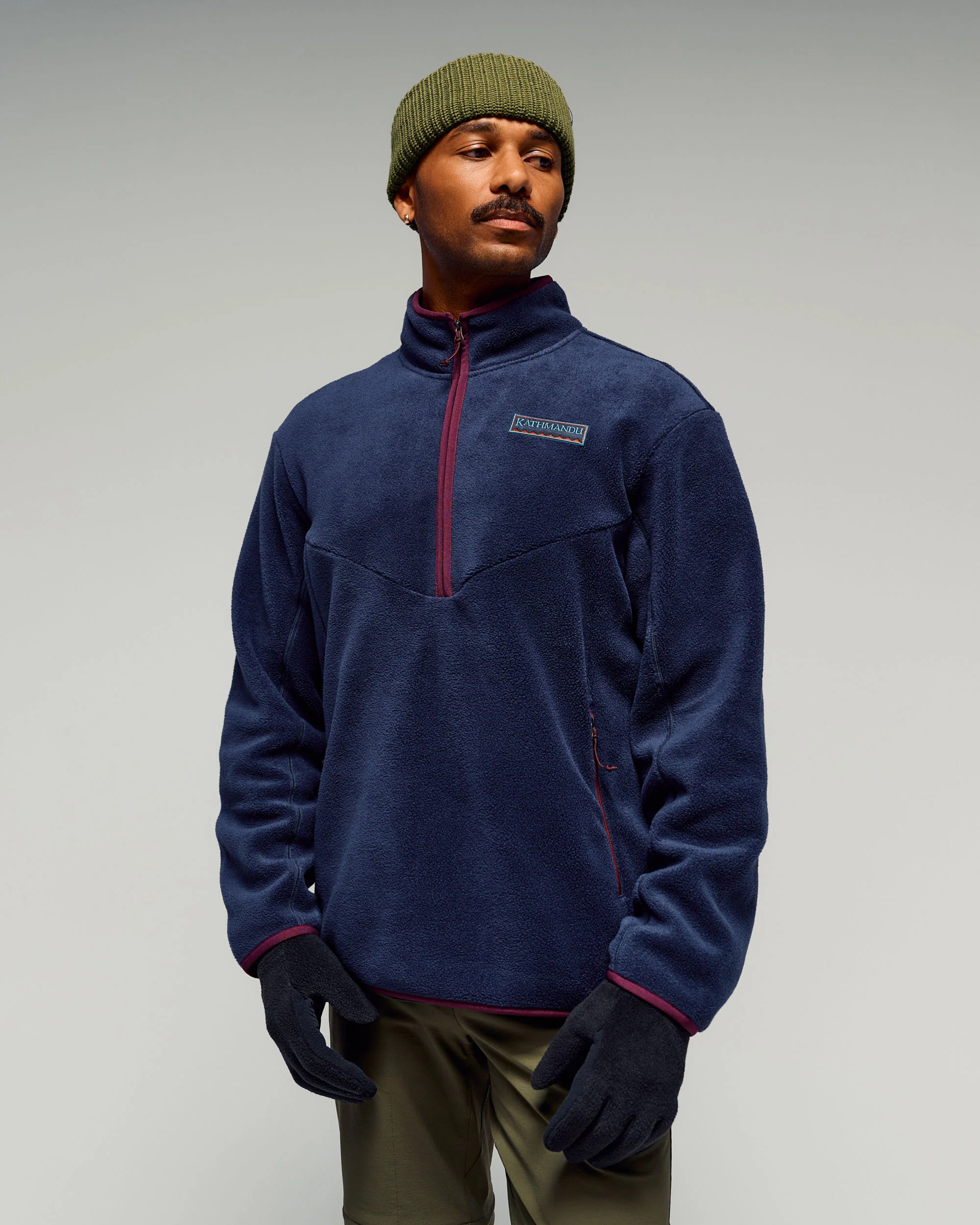 Men's Trailhead Fleece Heritage ¼ Zip Pullover - Pure Navy