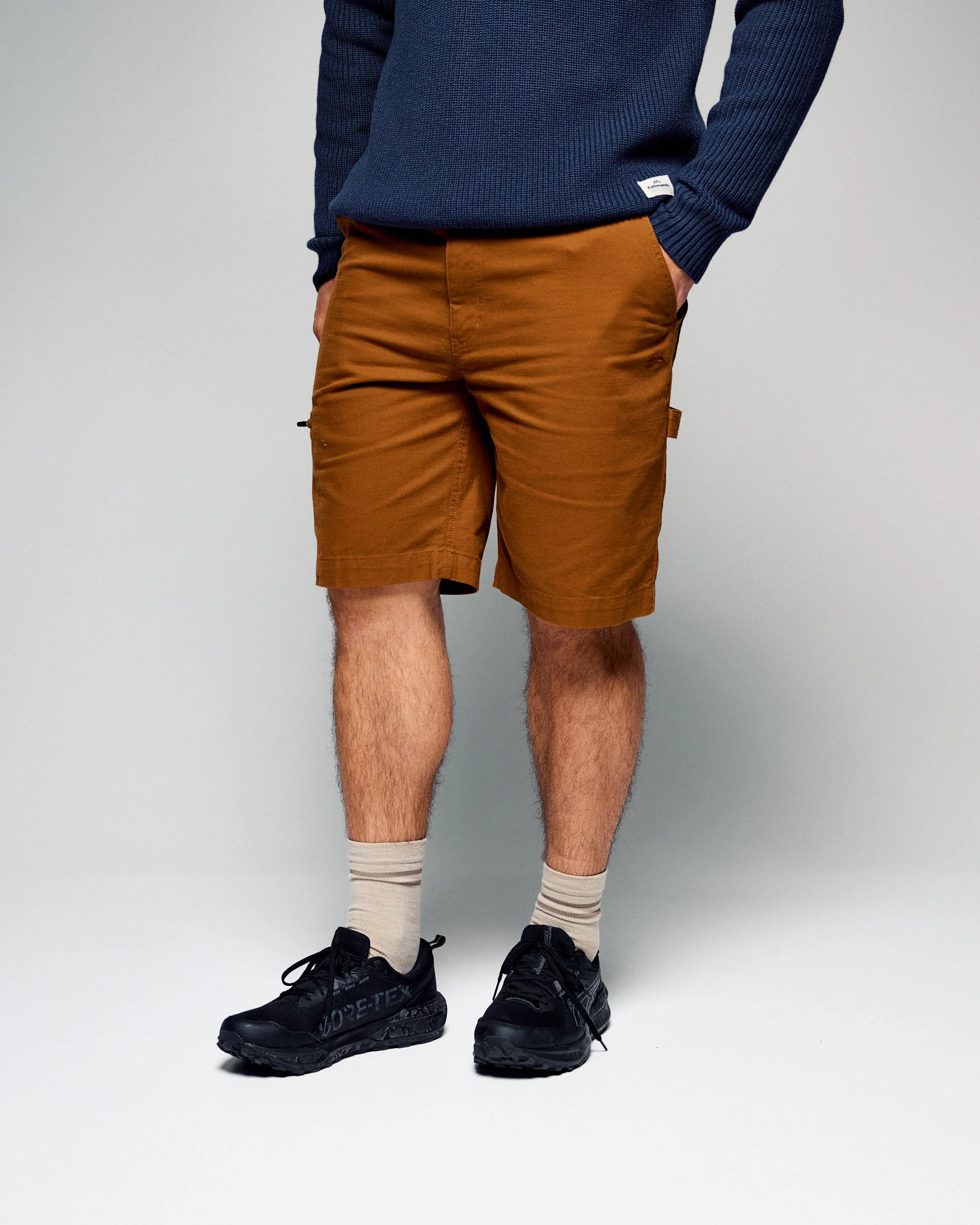 Men’s Weekend Cotton Shorts - Bark - Image 2