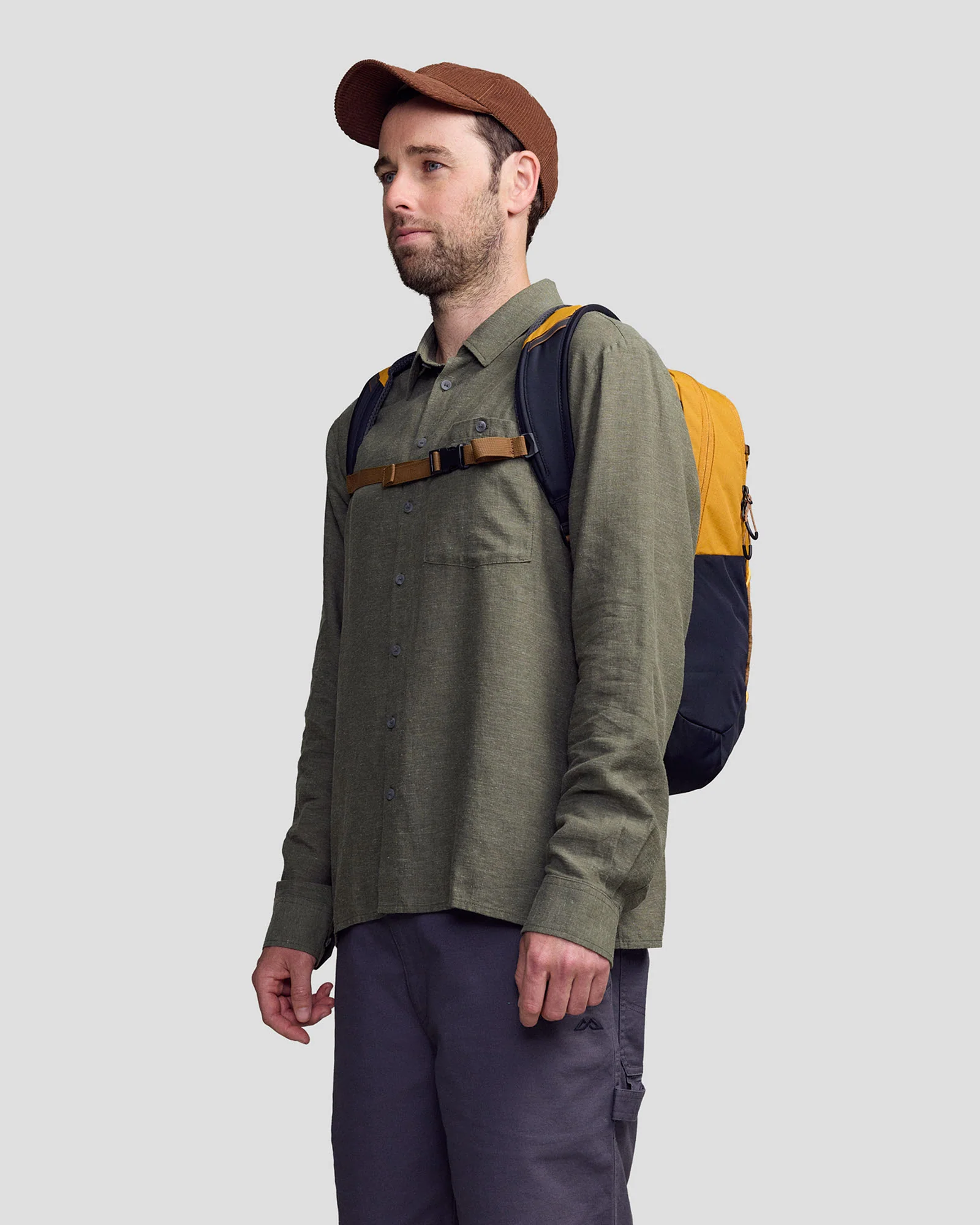Men’s Weekend Natural Long Sleeve Shirt - Beech Chambray - Image 2