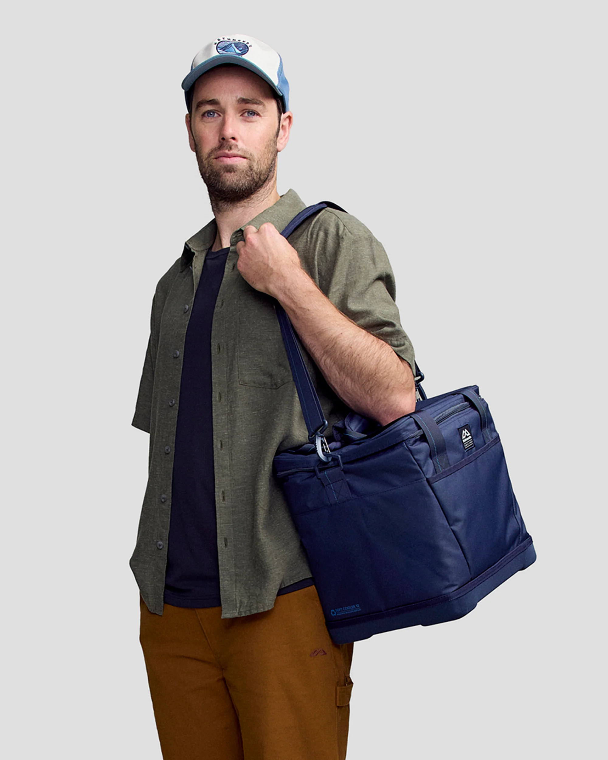Men’s Weekend Natural Short Sleeve Shirt - Beech Chambray - Image 3