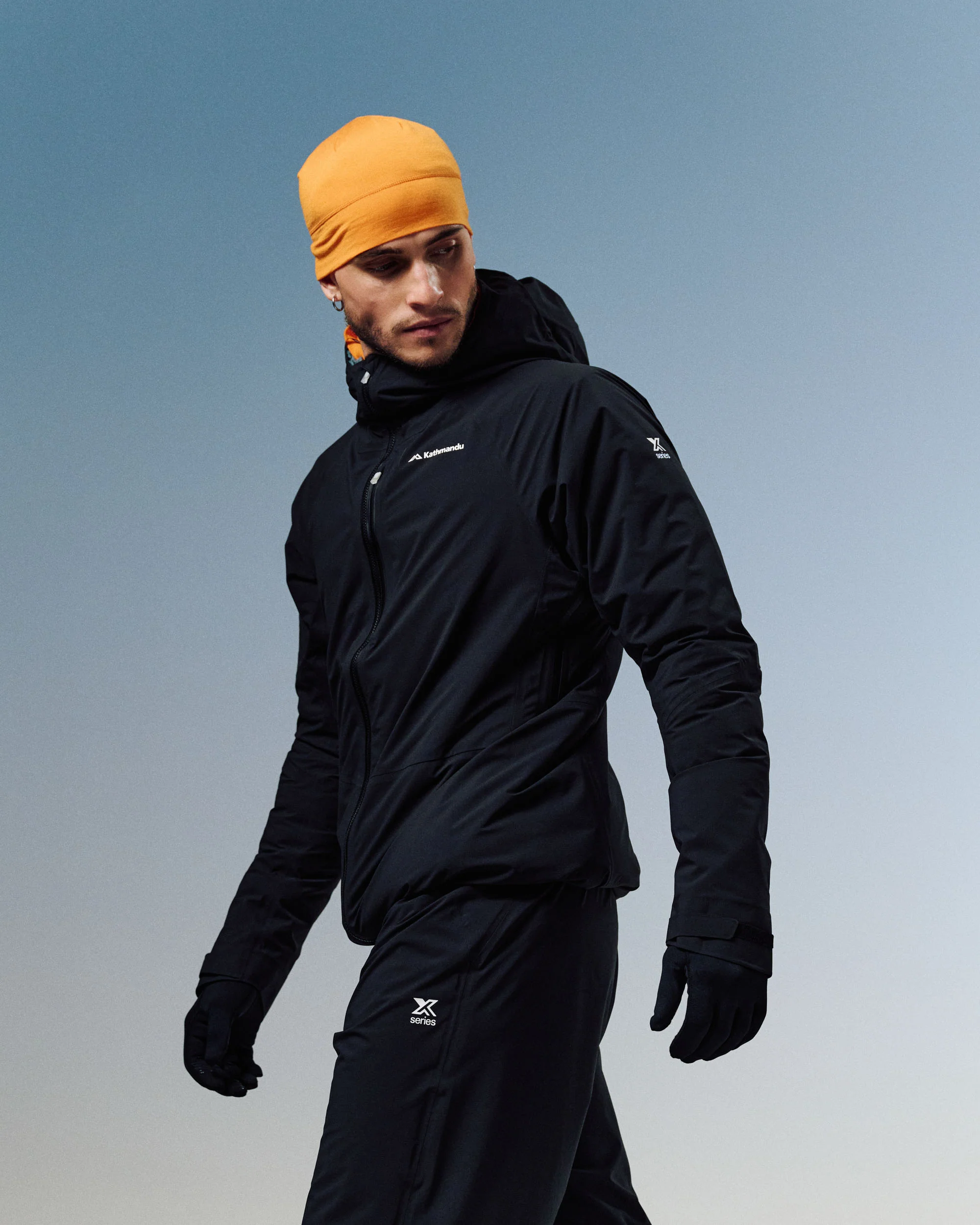 Men's XT Series Cordura 3L Rain Jacket - Black Stingray