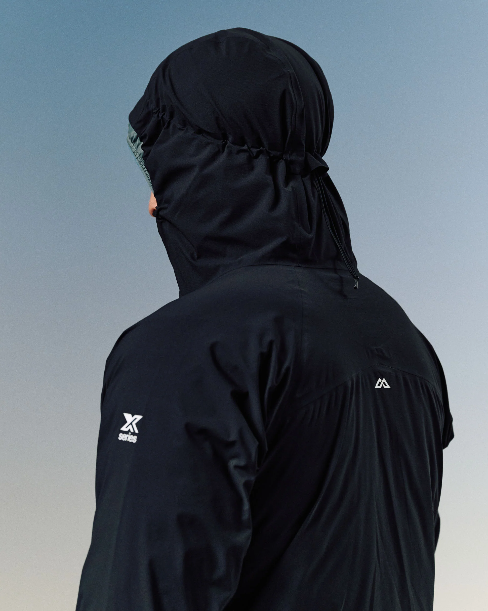 Men's XT Series Cordura 3L Rain Jacket - Black Stingray - Image 6