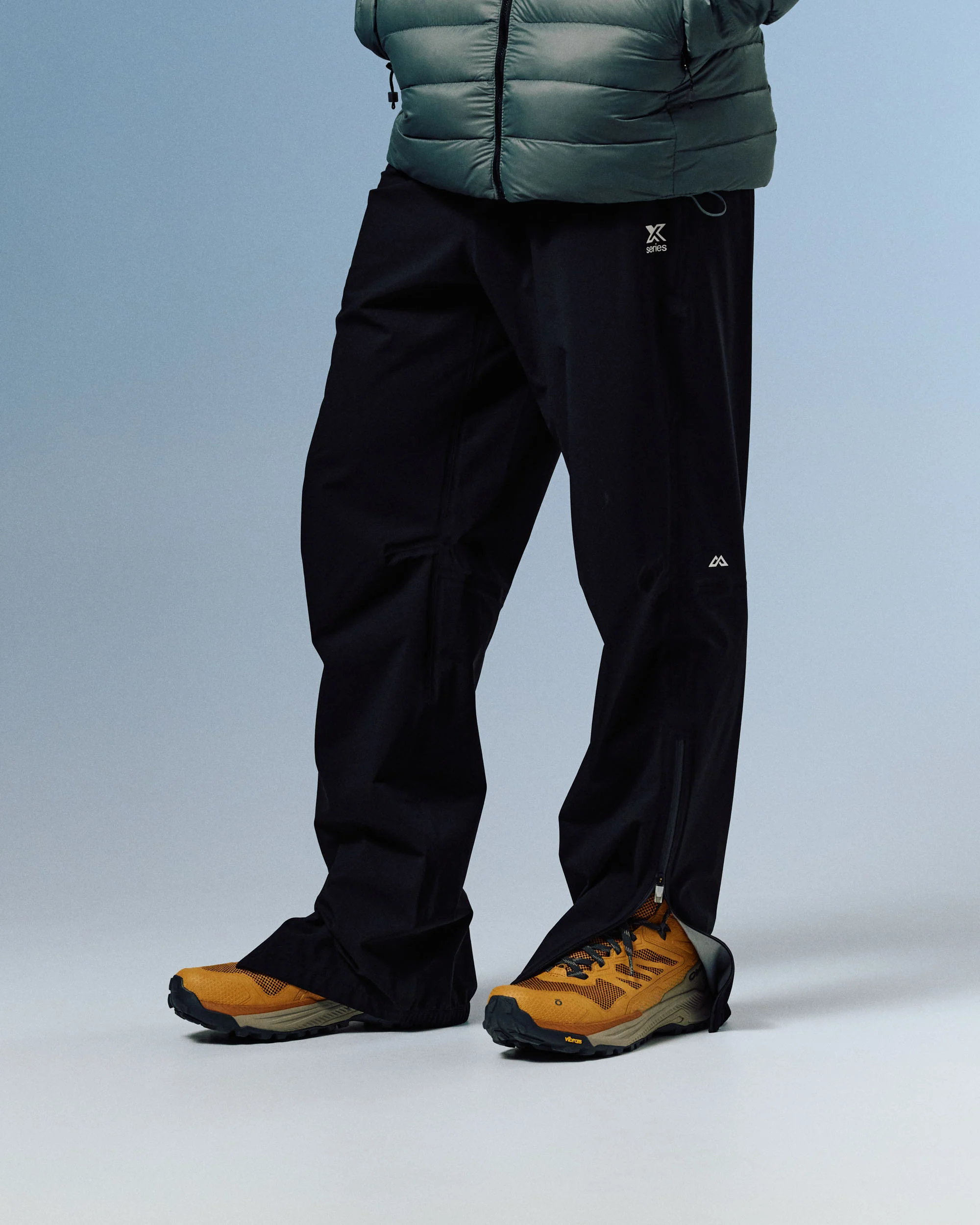 Men's XT Series Cordura 3L Rain Pant - Black Stingray - Image 2