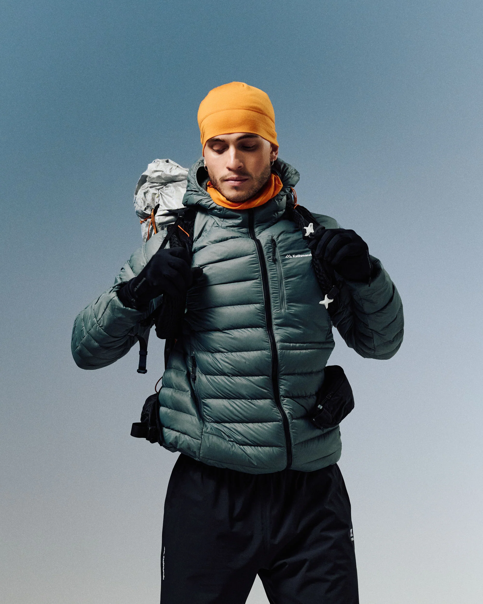 Men's XT Series Cordura LT Down Hooded Jacket - Moon