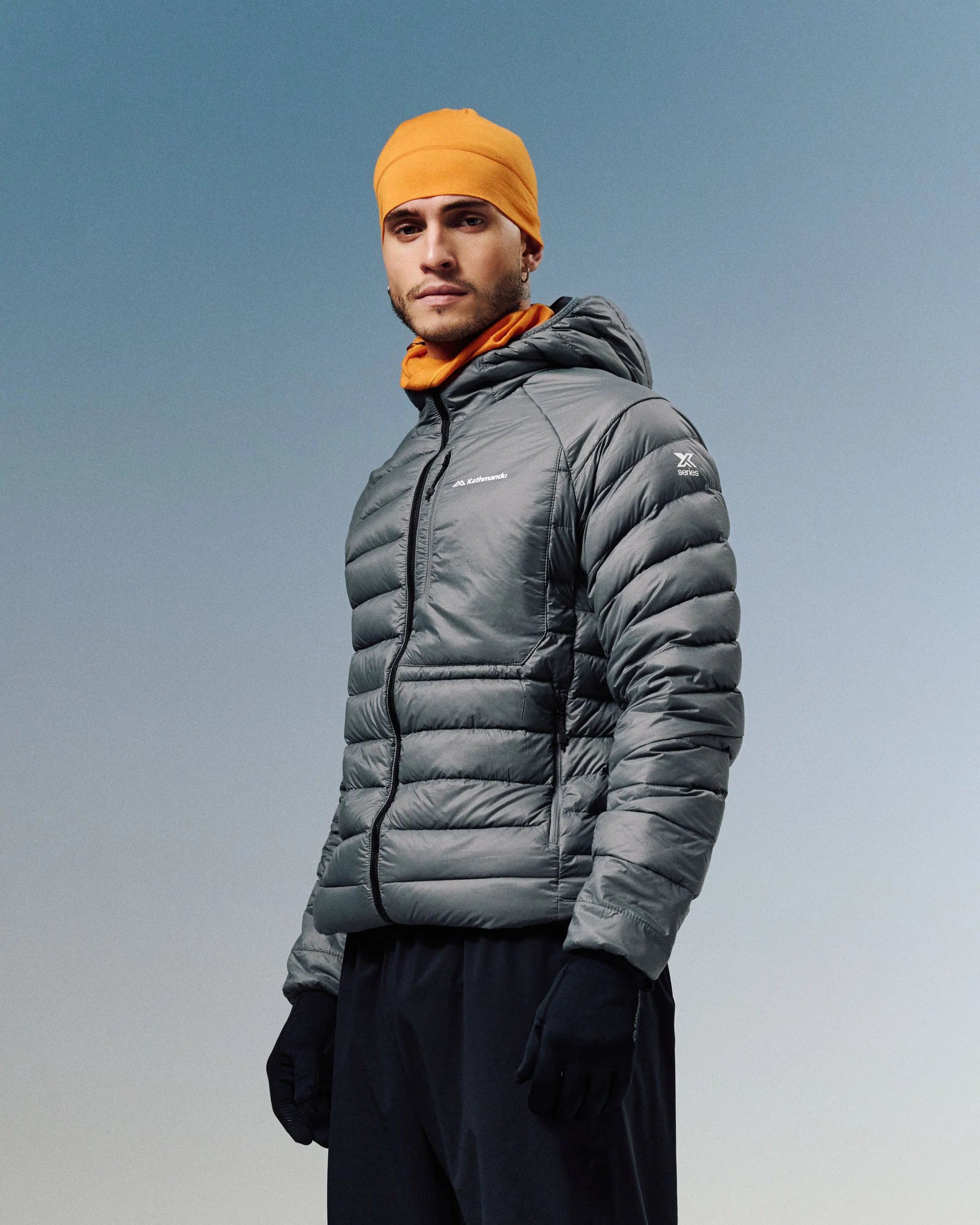 Men's XT Series Cordura LT Down Hooded Jacket - Moon - Image 2