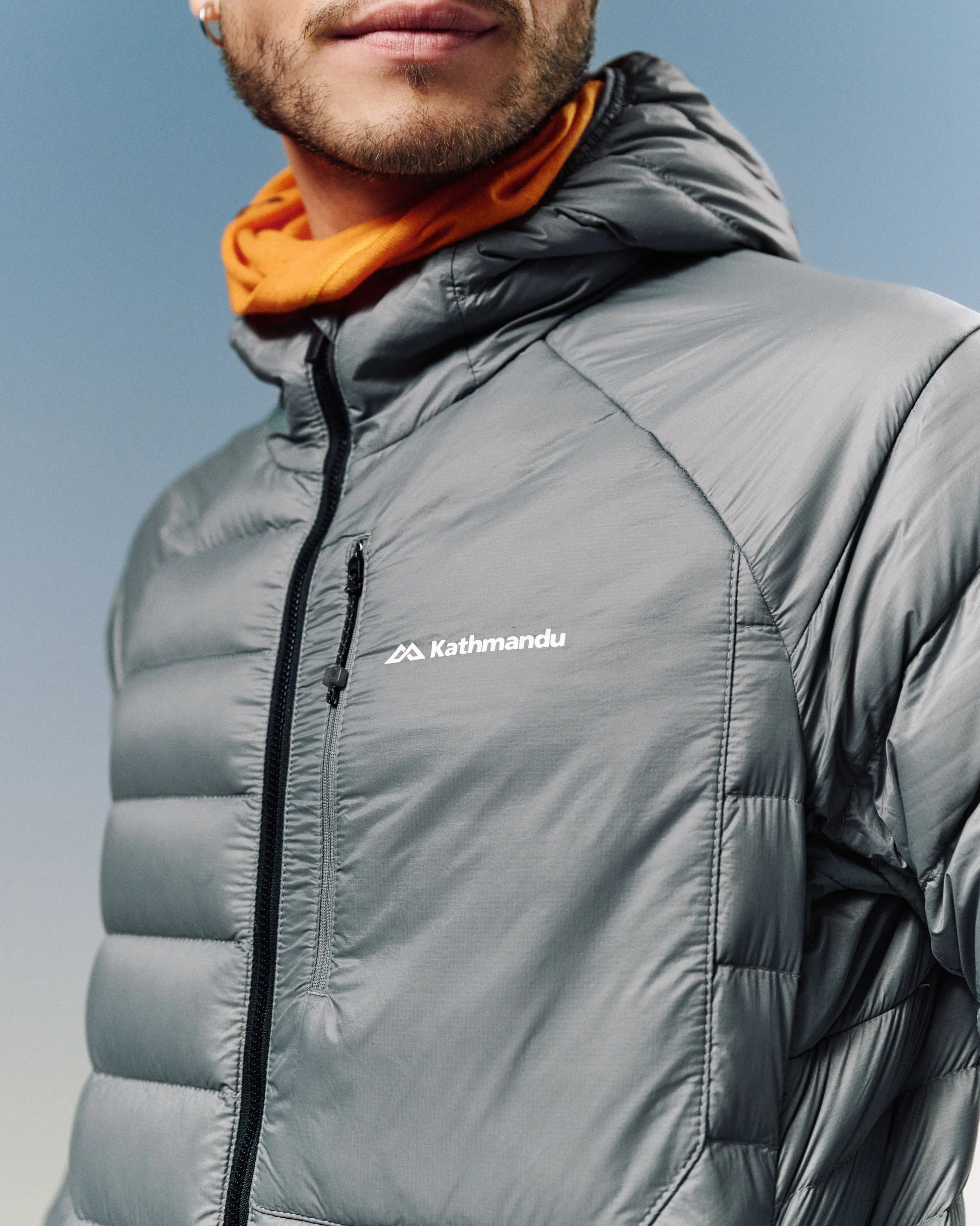 Men's XT Series Cordura LT Down Hooded Jacket - Moon - Image 3