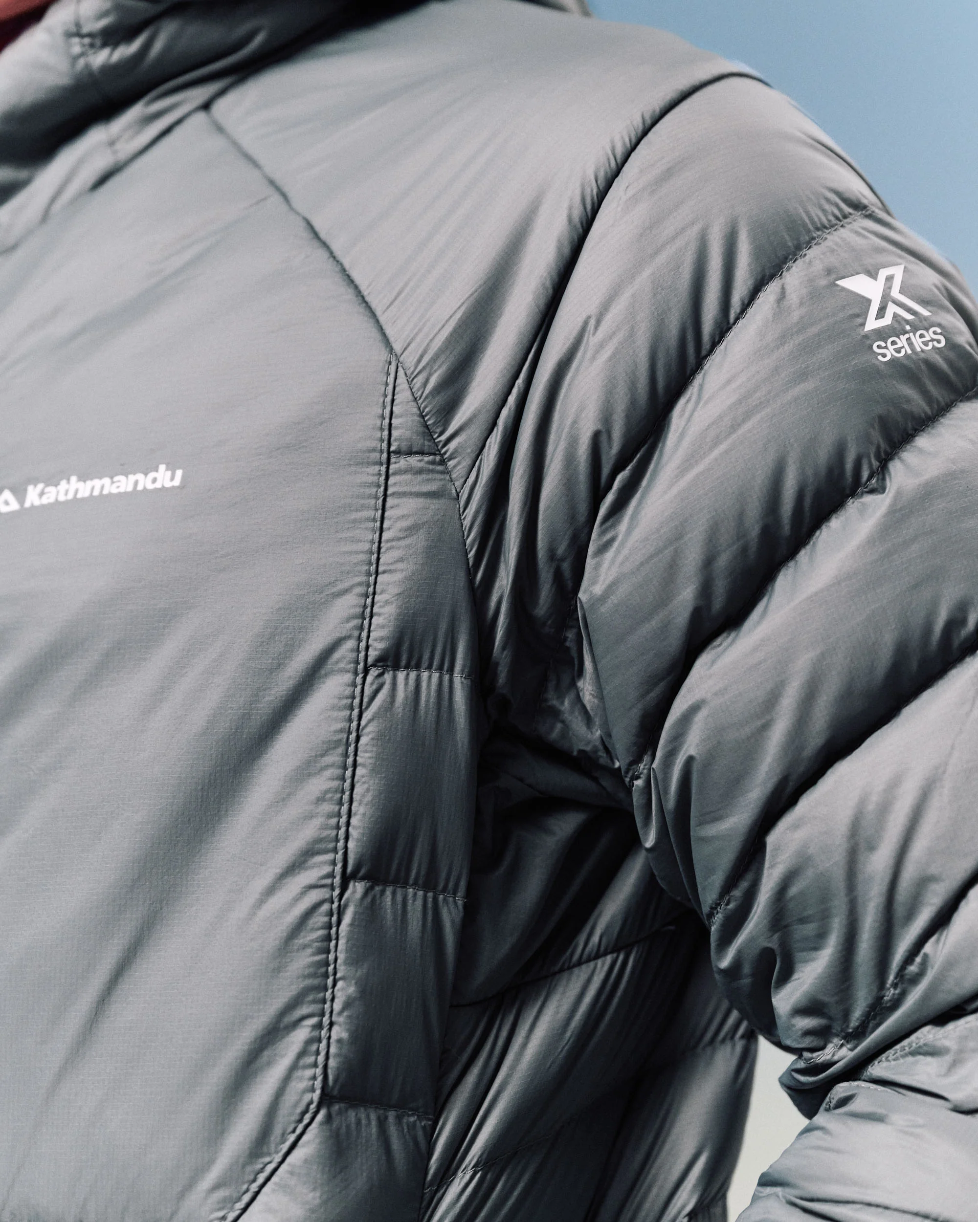 Men's XT Series Cordura LT Down Hooded Jacket - Moon - Image 4
