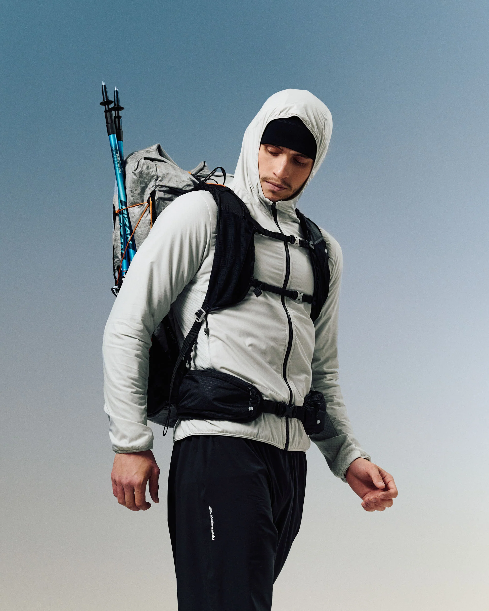Men's XT Series Hybrid Octa Fleece Hood Jacket - Mist
