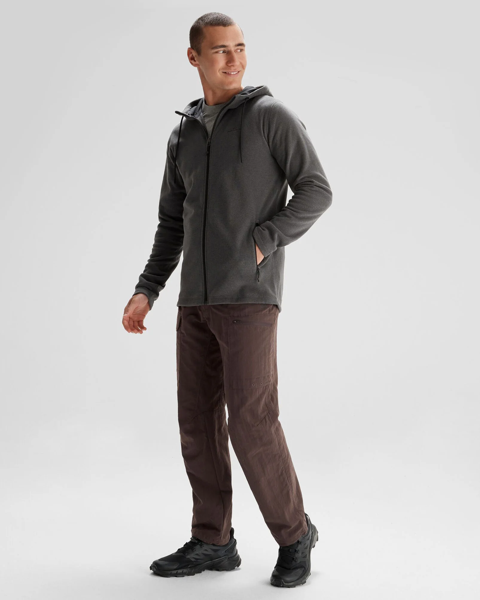Men's Mt Aspiring Hooded Fleece Jacket - Metal - Image 2