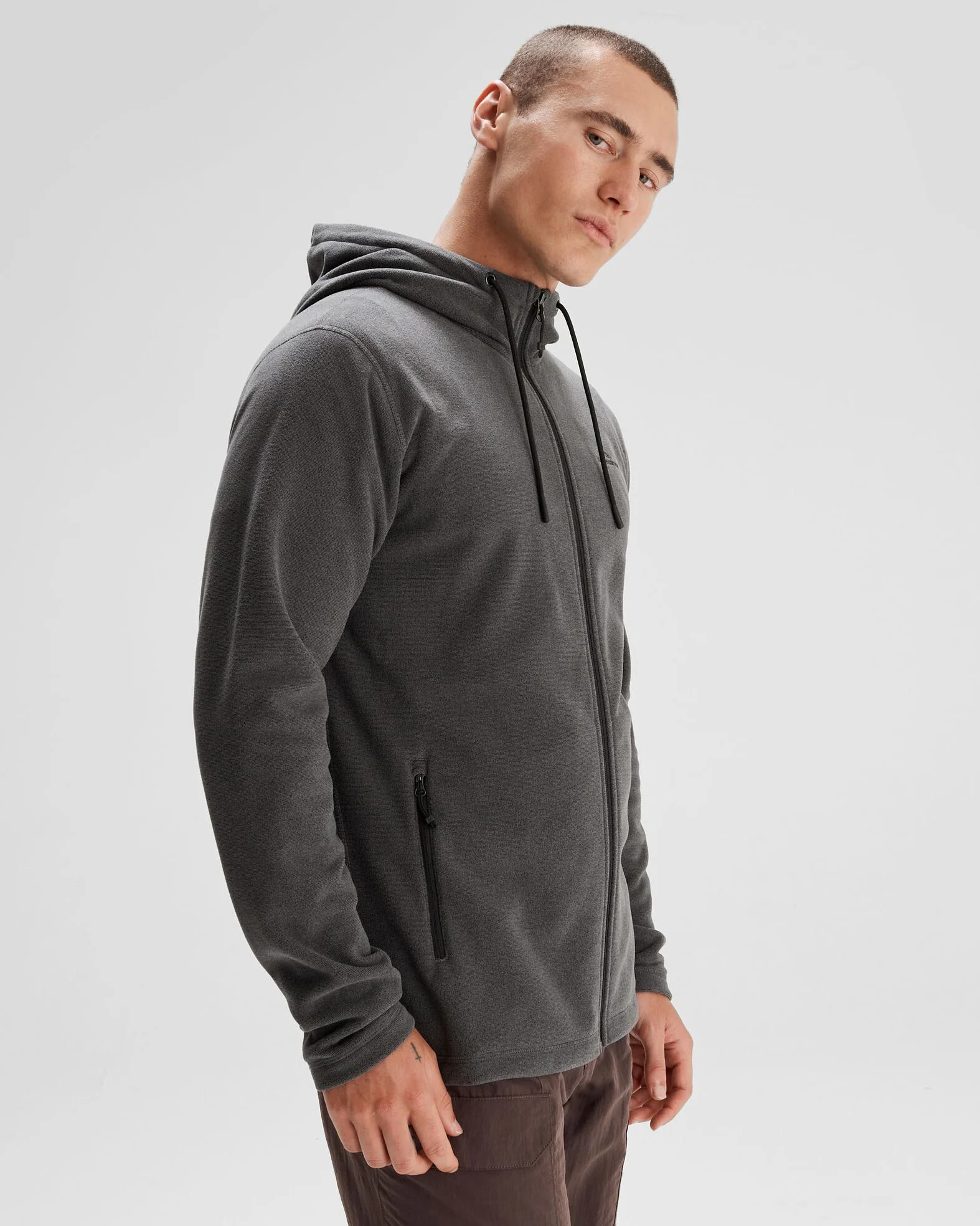 Men's Mt Aspiring Hooded Fleece Jacket - Metal - Image 3