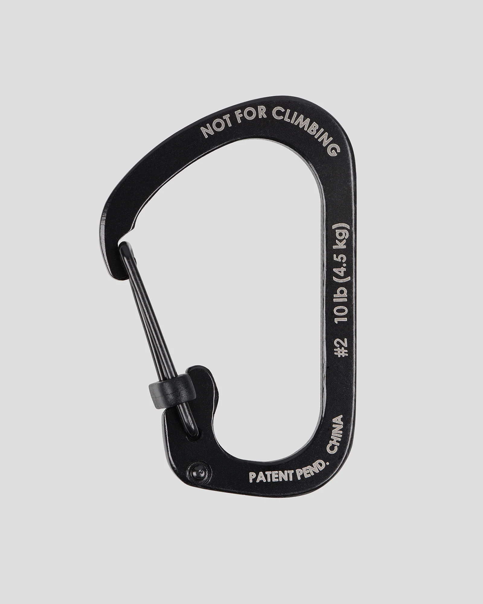 Nite Ize SlideLock Carabiner Stainless Steel #2 - Black - Image 2