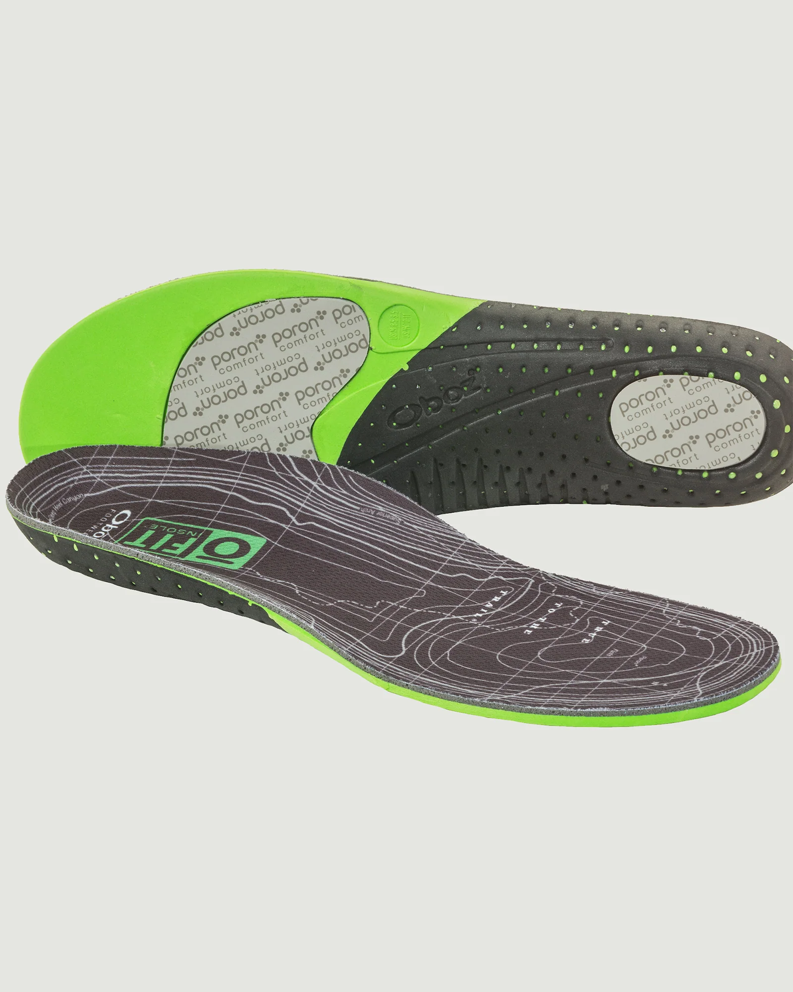 OBOZ O FIT Insole Plus - Medium Arch - Green