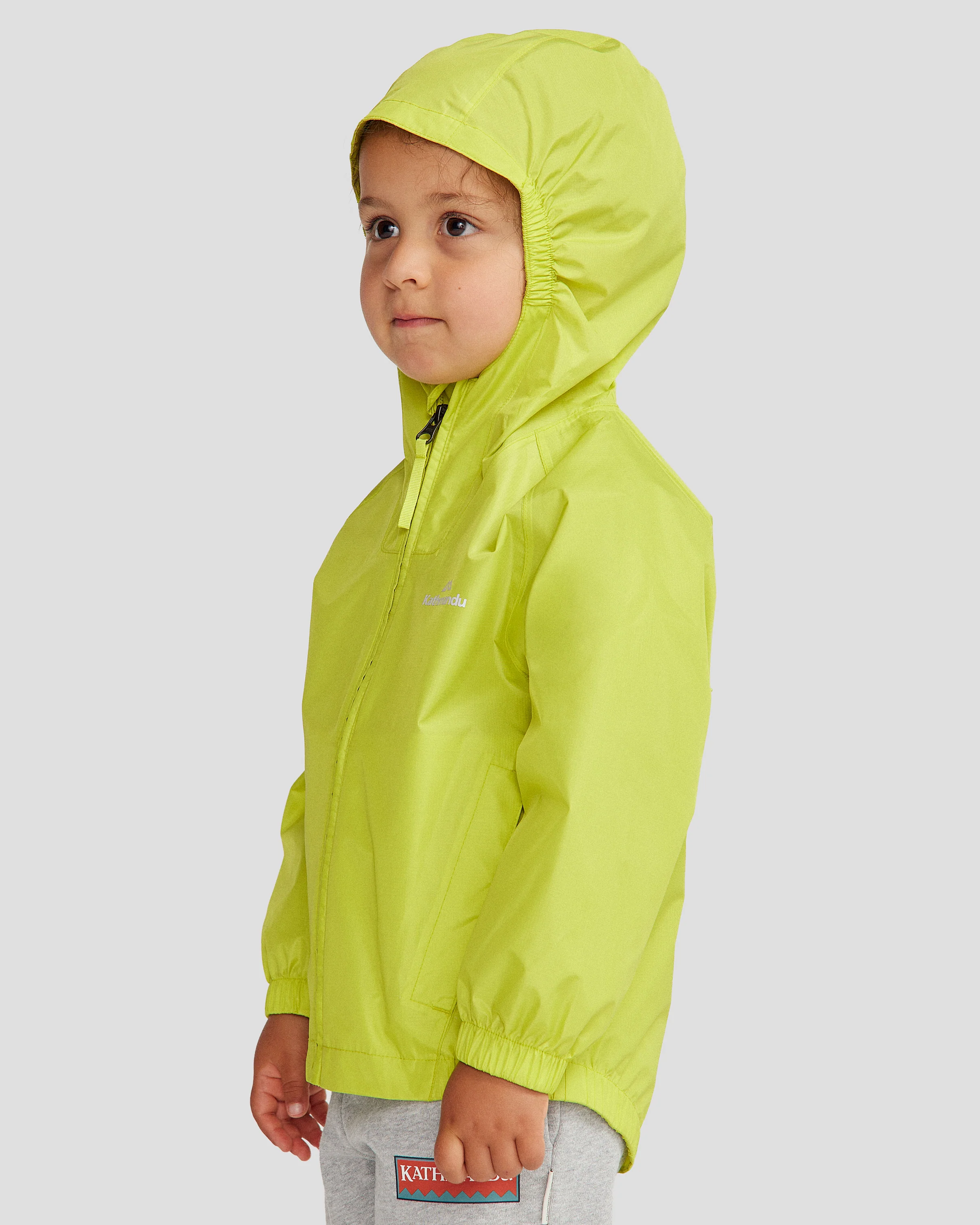 Kids Pocket-it 2L Rain Jacket v4 - Bright Moss - Image 10