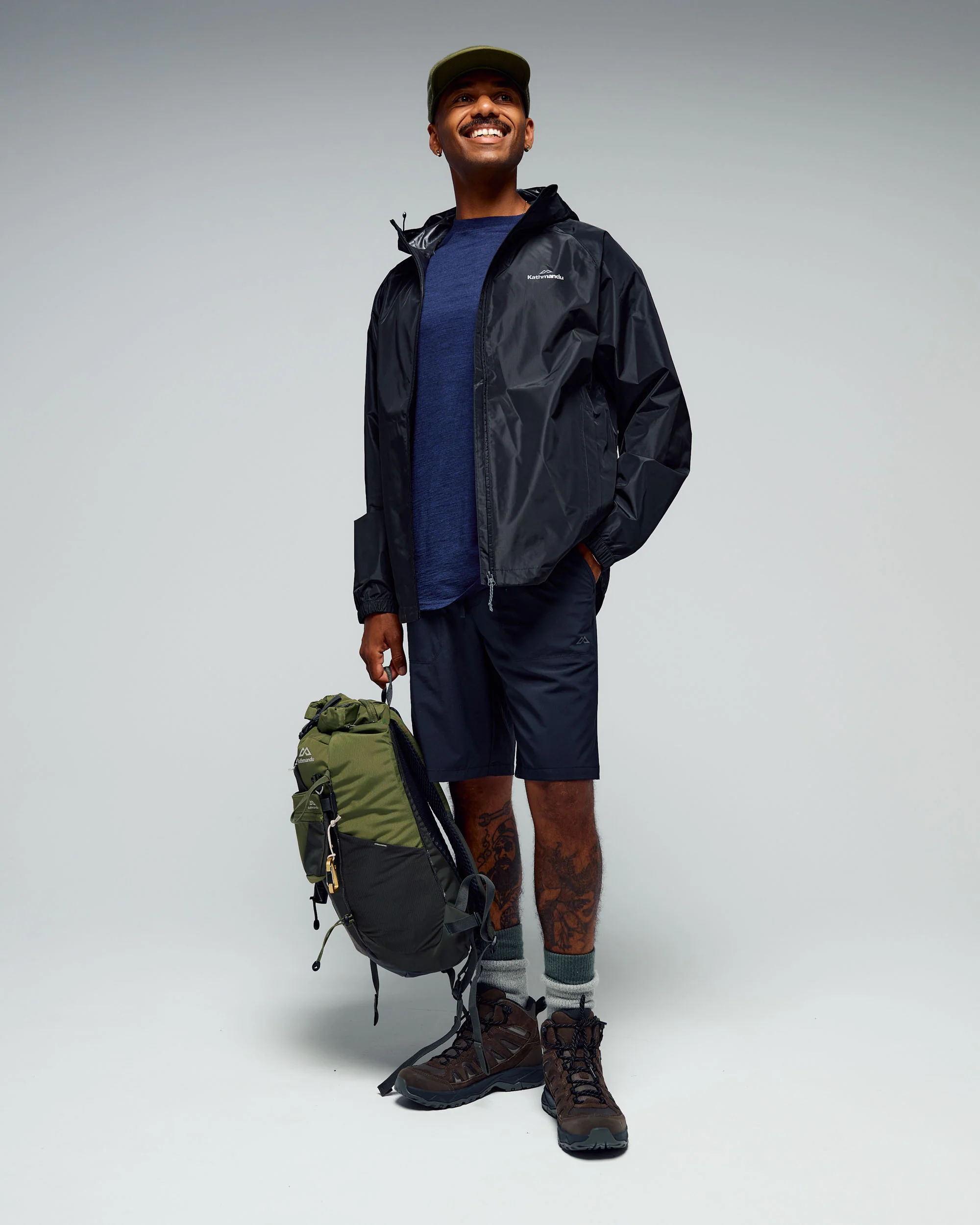 Men's Pocket-it 2-layer Rain Jacket - Black - Image 2