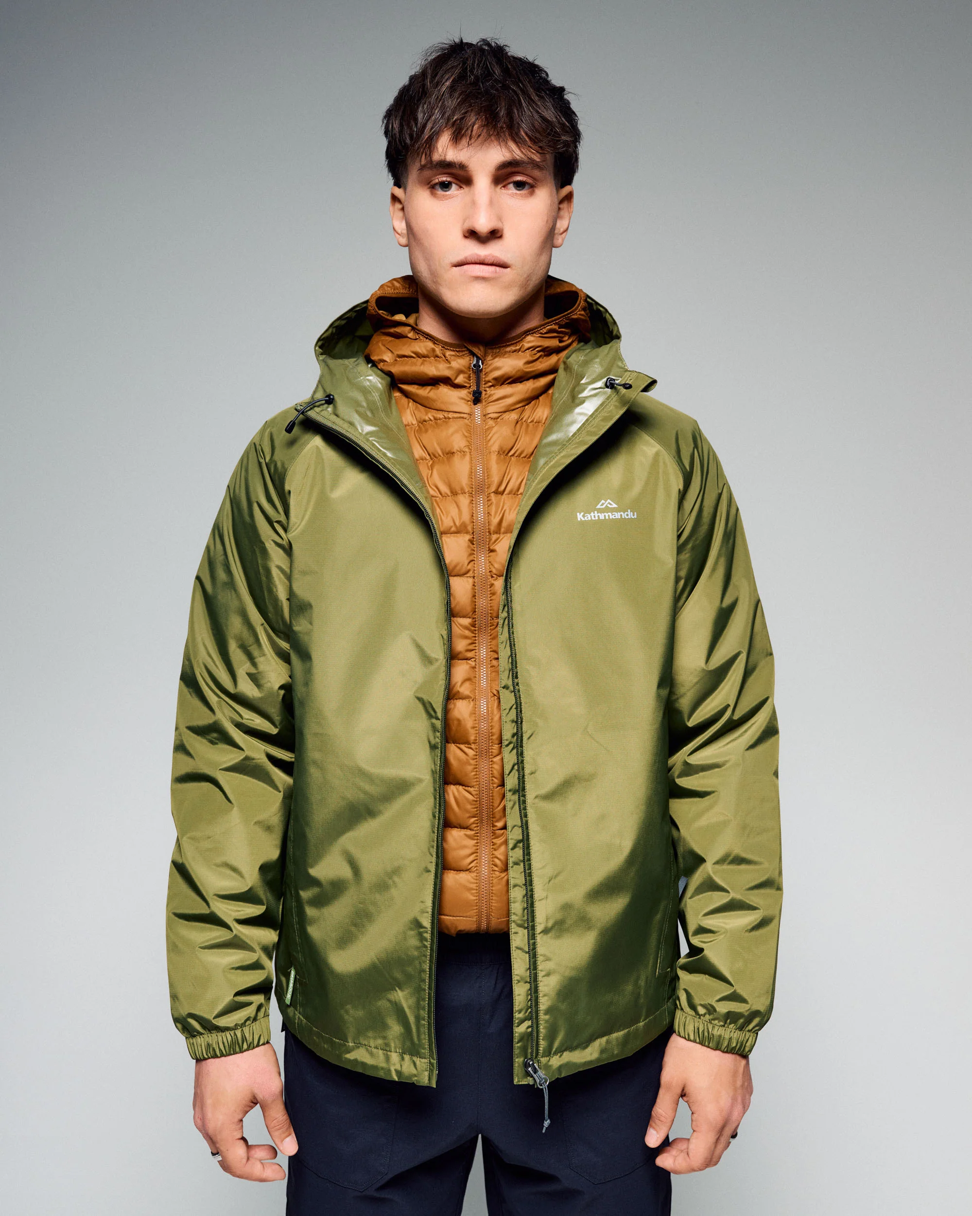 Men's Pocket-it 2L Rain Jacket v4 - Dark Fern