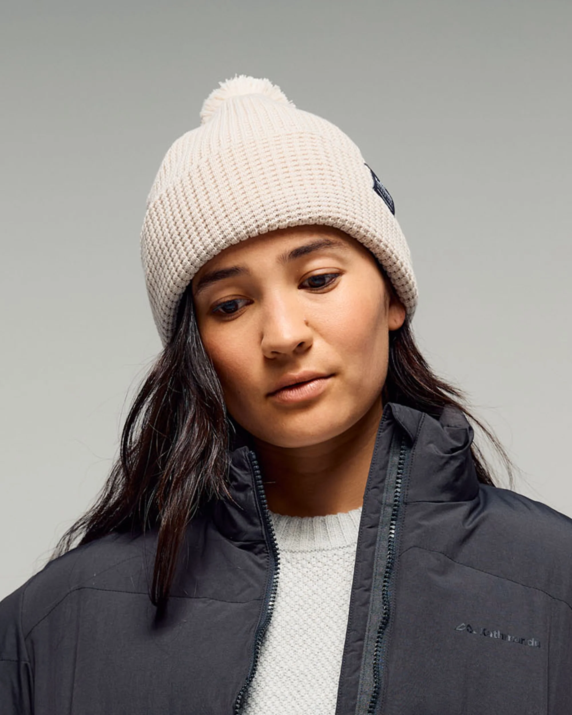 Removable Pom Pom Beanie - Shroom
