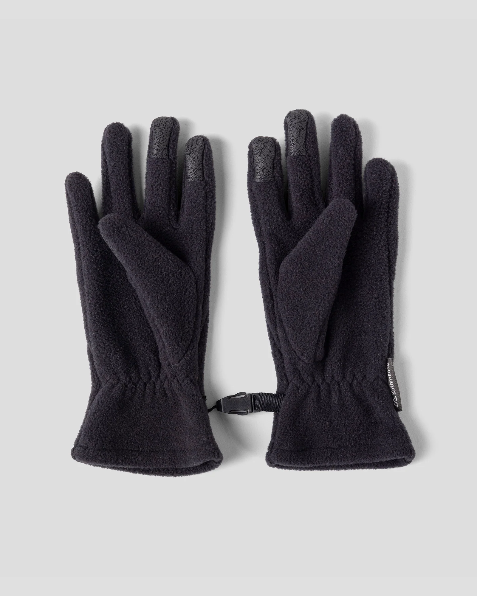 Kids' Ridge 100 PrimaLoft® Bio Fleece Gloves - Black - Image 2