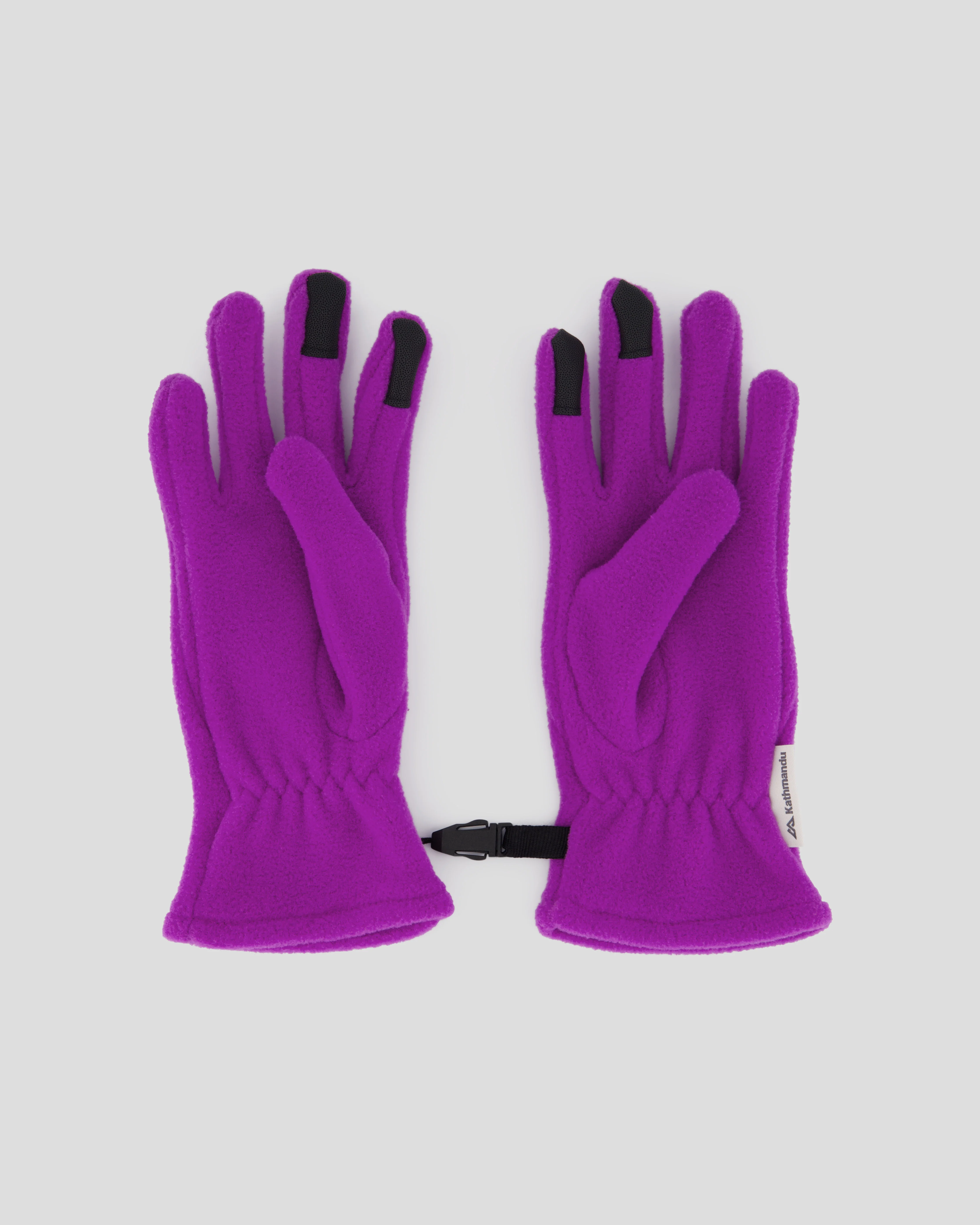 Kids' Ridge 100 Primaloft Fleece Gloves - Vivid Purple - Image 3