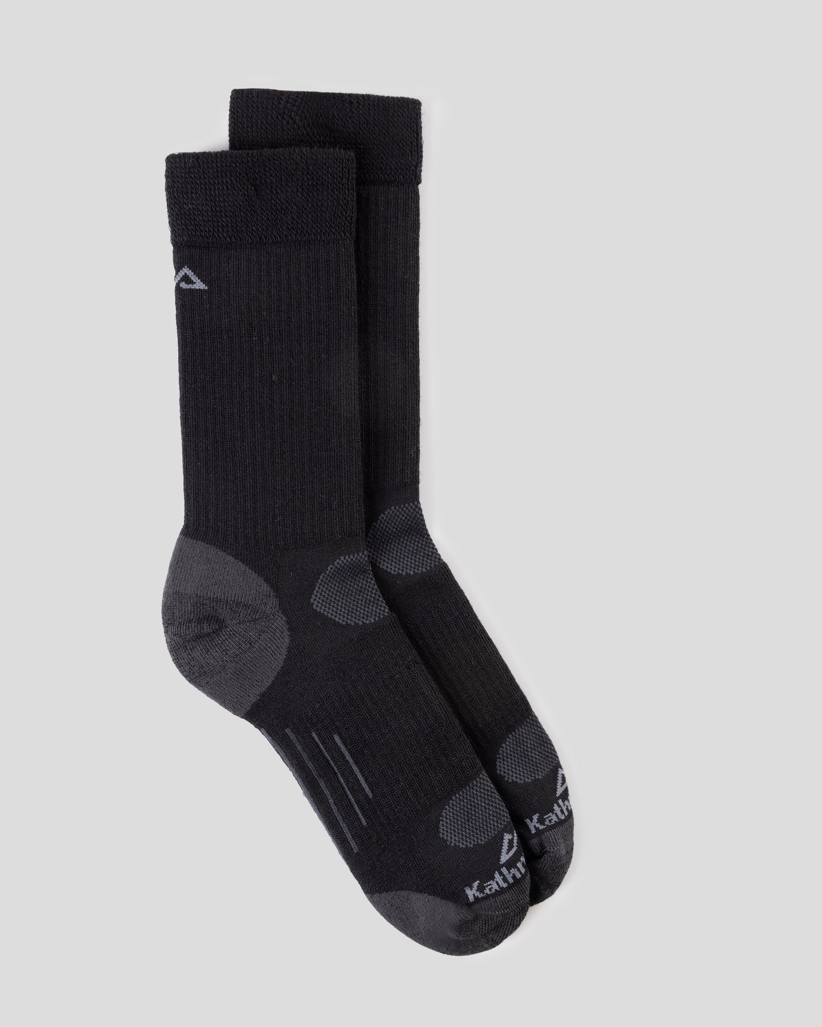 Ridge Wool Blend Mid Calf Sock - Black Stingray