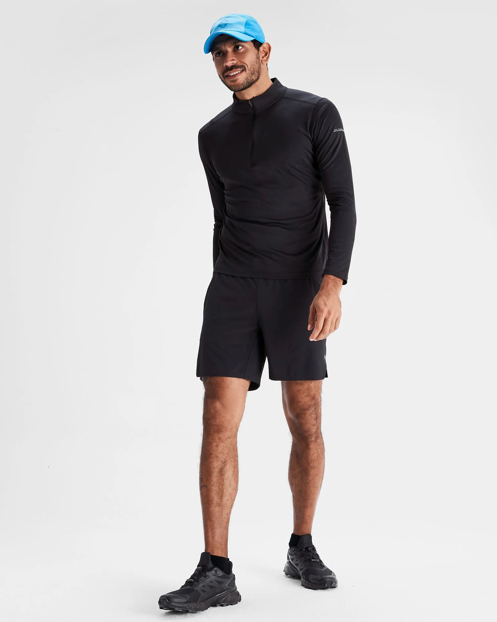 Men's Seeker Quarter Zip Top - Black Stingray - Image 2