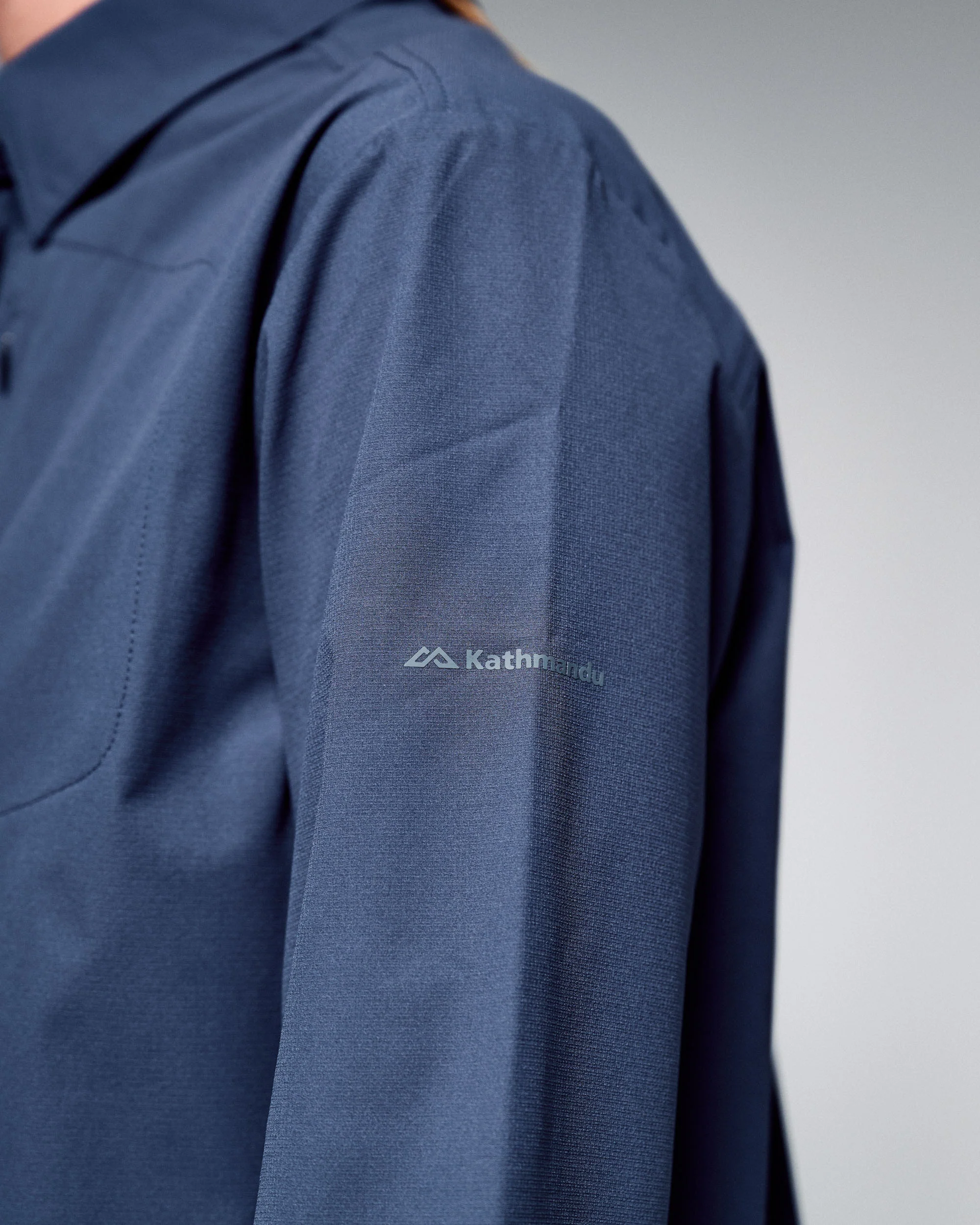 Women's Sun Breaker Long Sleeve Shirt - Mid Navy - Image 7