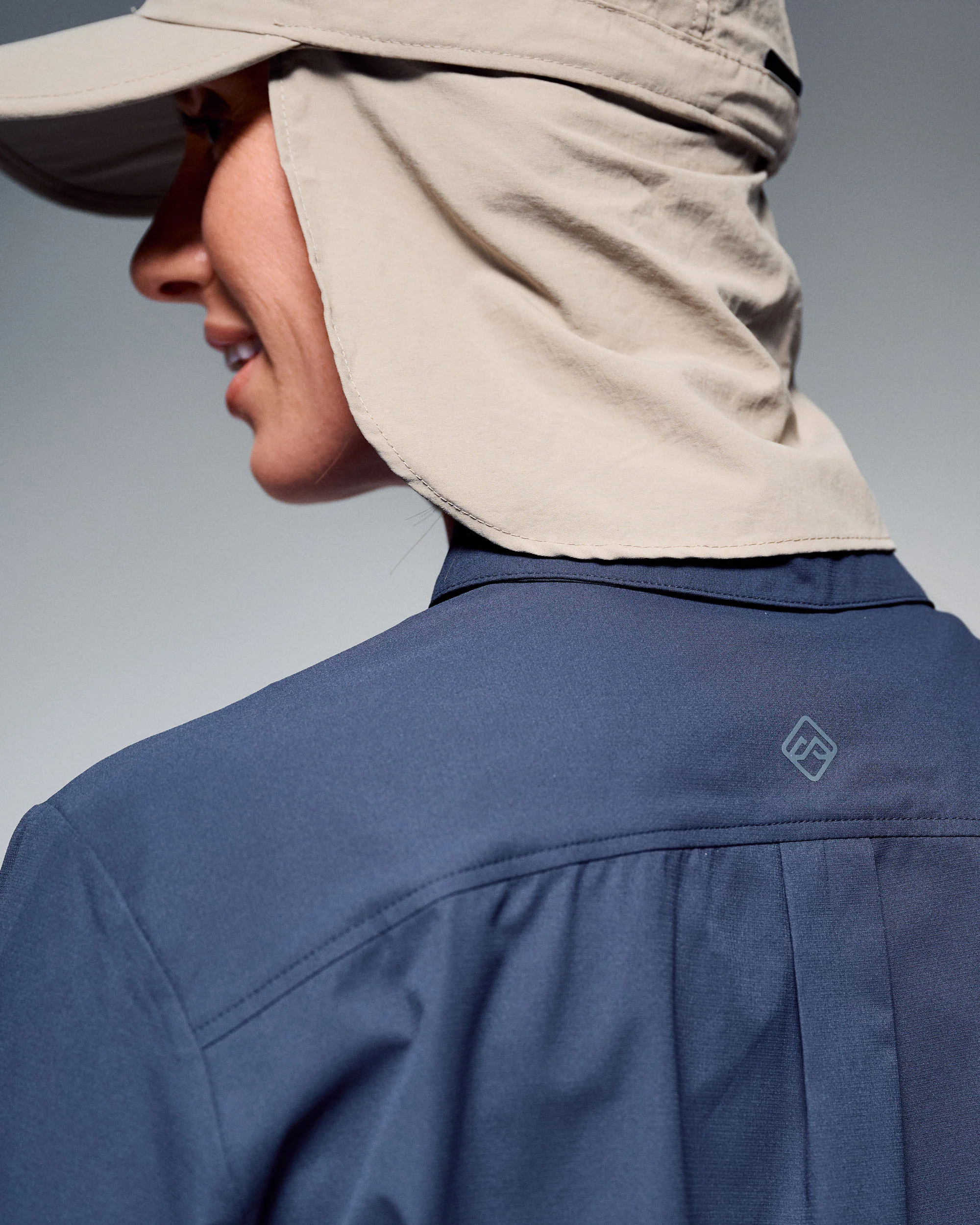 Women's Sun Breaker Long Sleeve Shirt - Mid Navy - Image 8