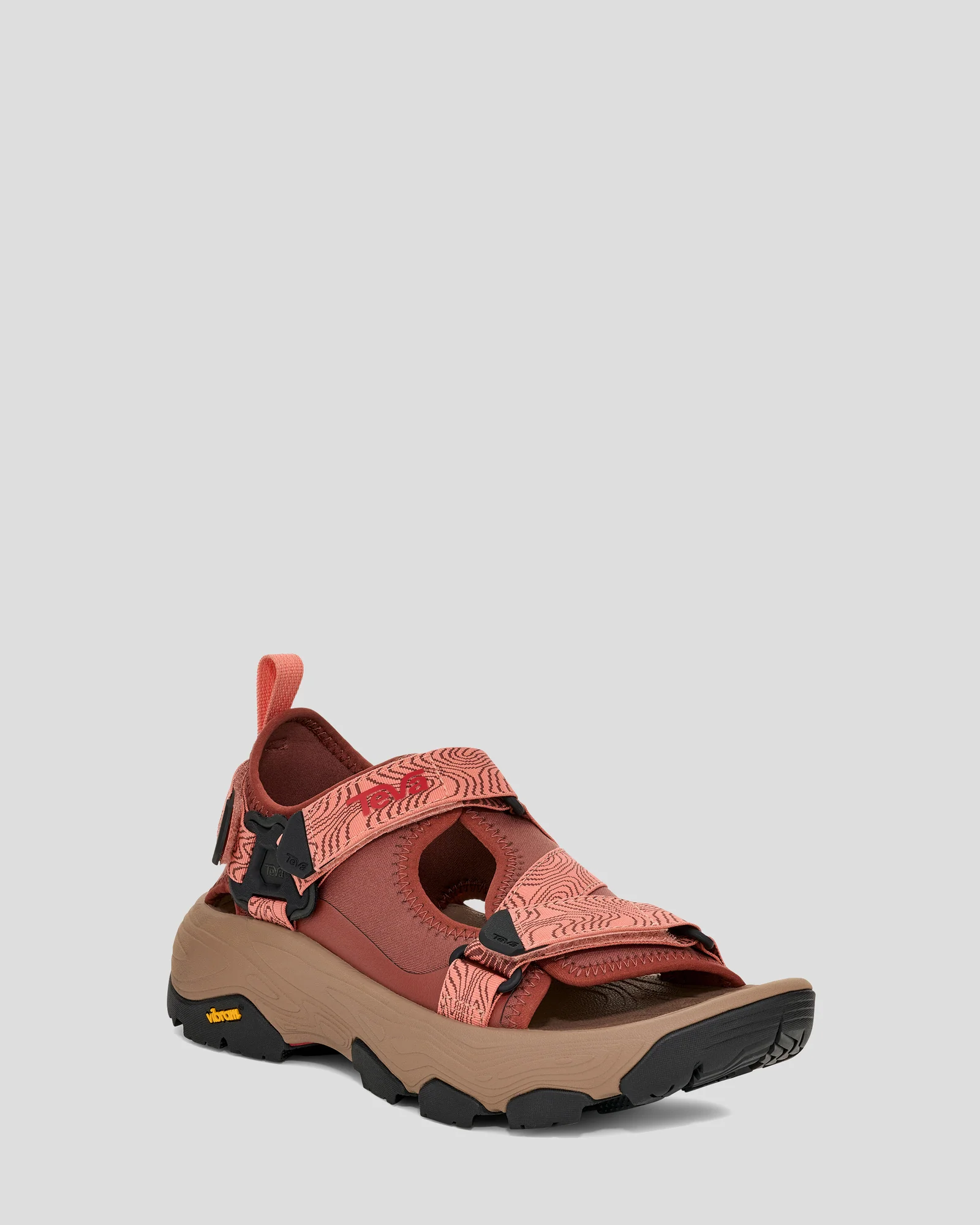 Women's Teva Grandview Max Sandal Sandals - Mahogony/Blooming Dahlia - Image 5