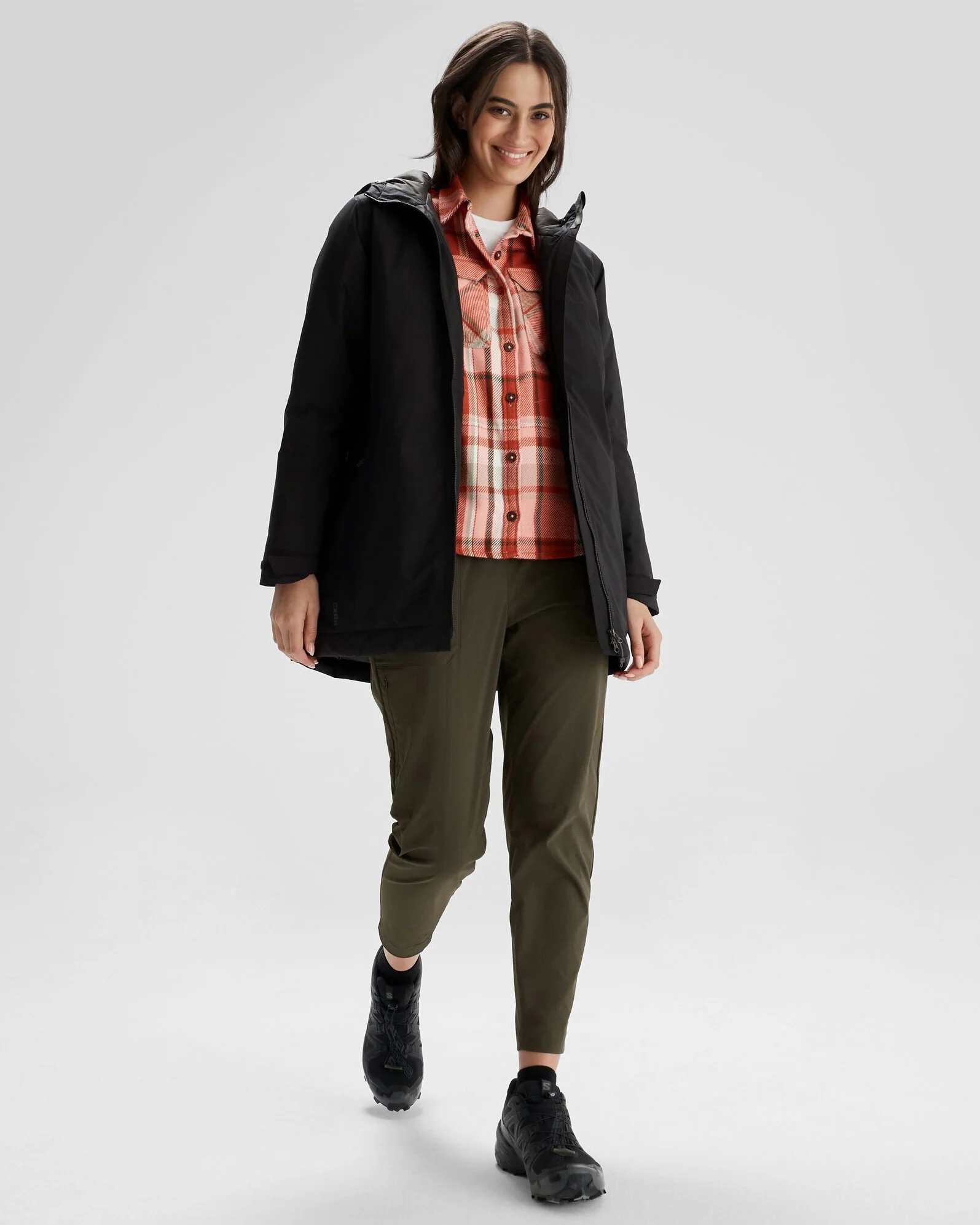 Women's Trailhead 2L Insulated Rain Parka - Black Stingray - Image 2