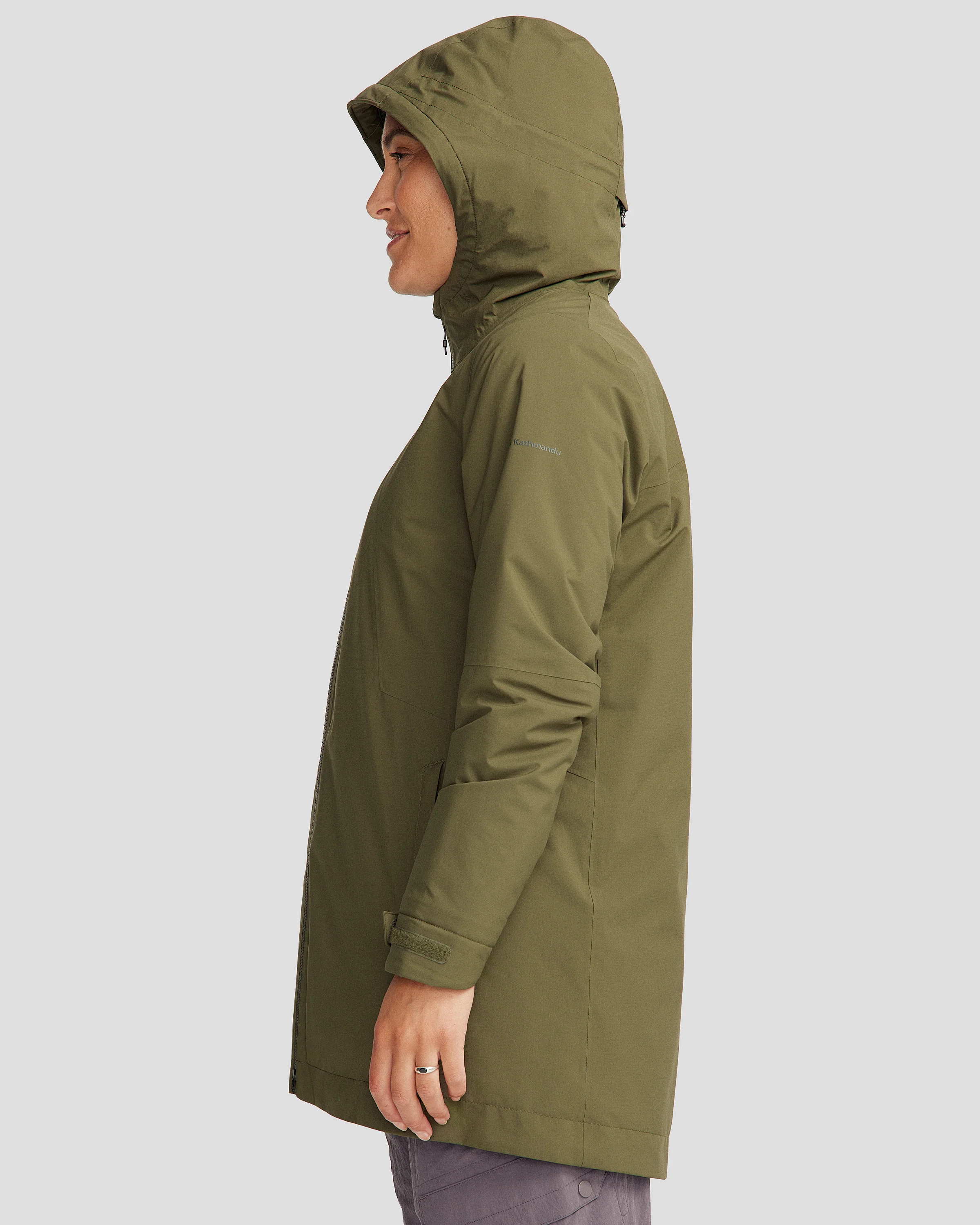 Women's Trailhead 2L novaLOFT Rain Parka - Light Moss - Image 9