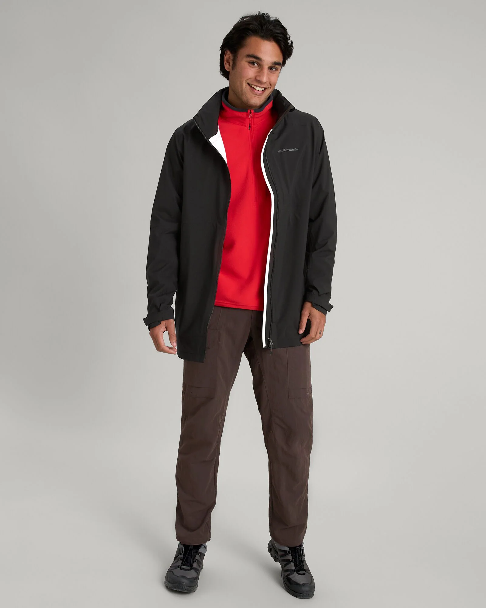 Men's Trailhead Stretch 2.5-layer Rain Parka - Black Stingray - Image 2