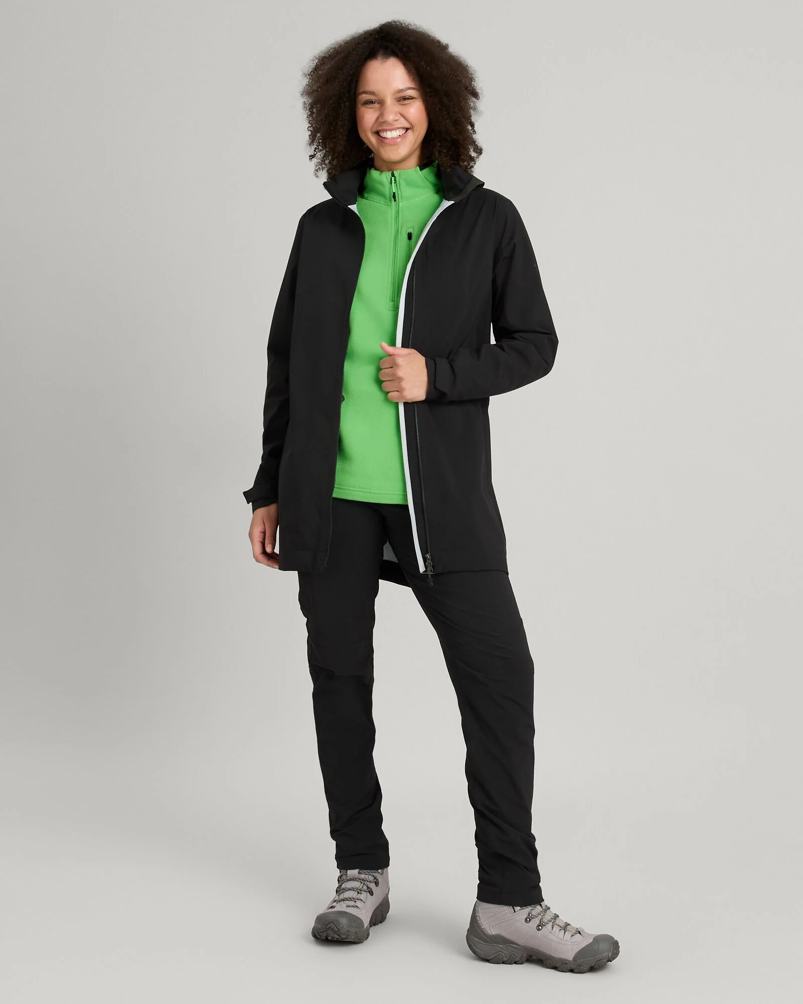 Women's Trailhead Stretch 2.5-layer Rain Parka - Black Stingray - Image 2
