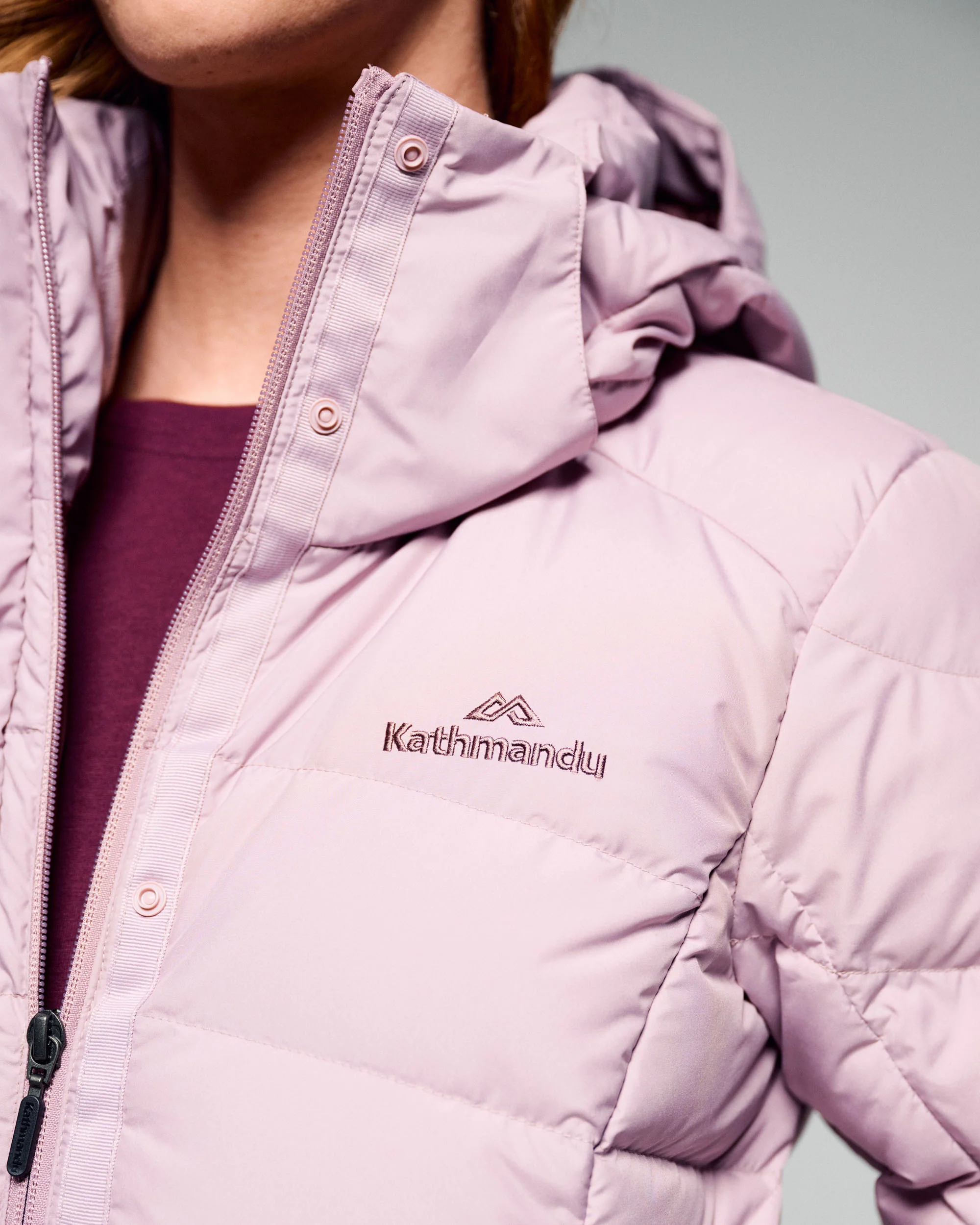 Women's Winterburn Hooded Down Jacket - Light Thistle - Image 5