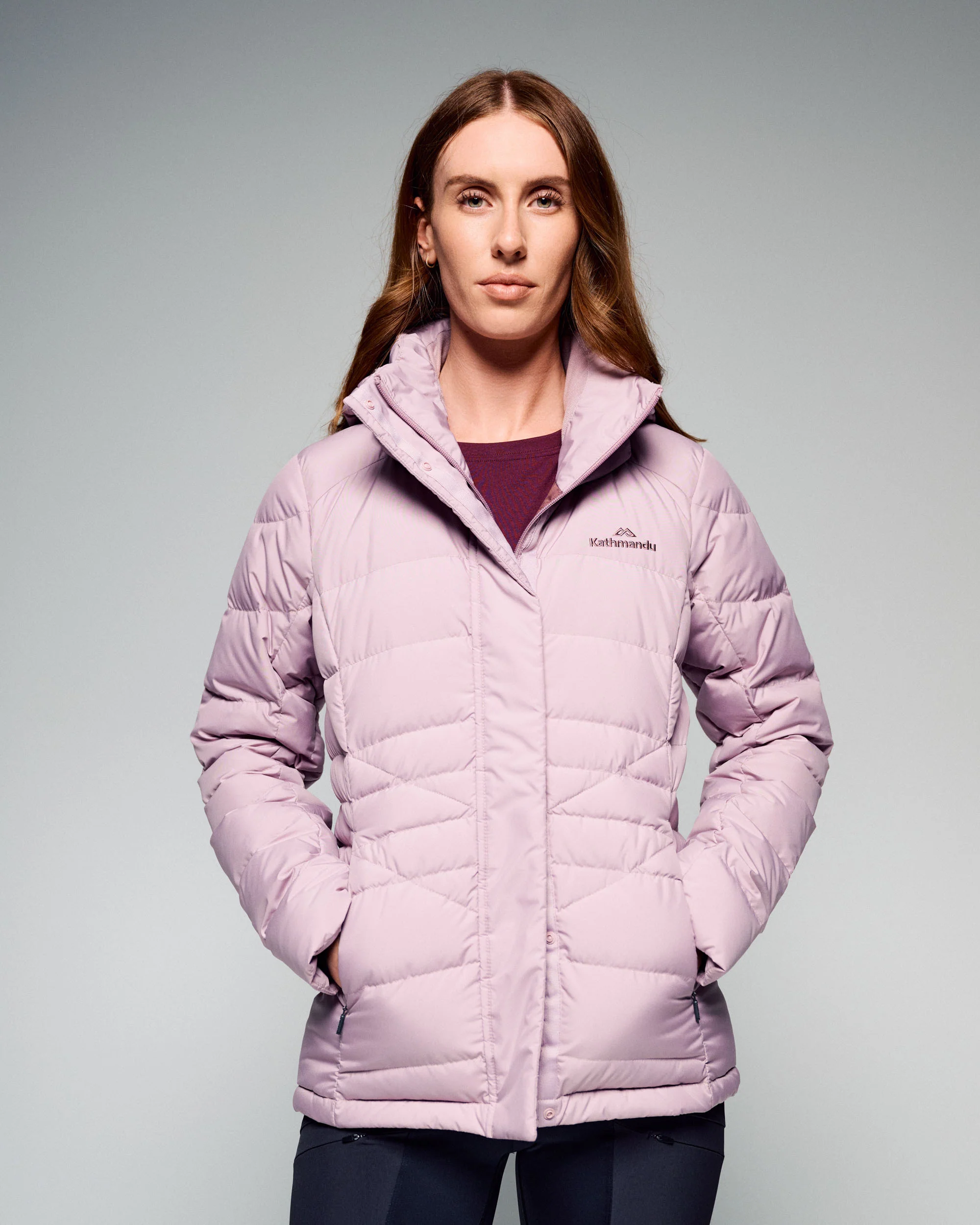 Women's Winterburn Hooded Down Jacket - Light Thistle - Image 6