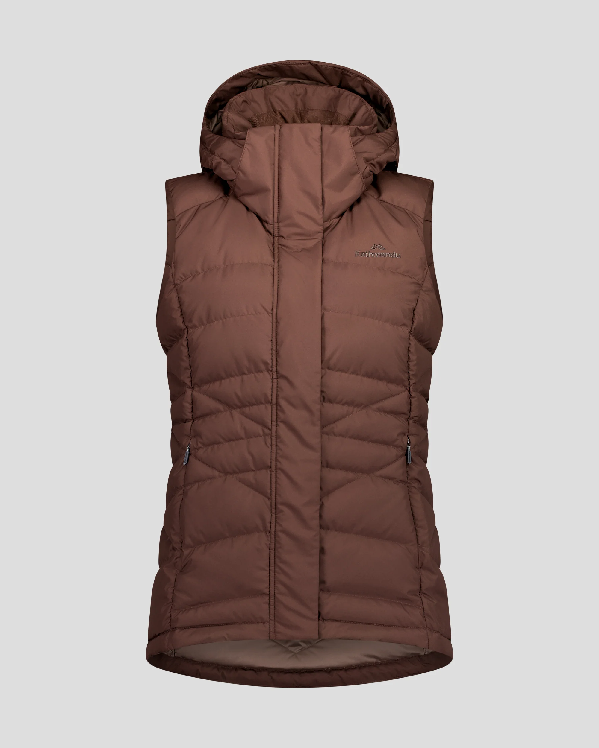 Women's Winterburn Hooded Down Vest - Cocoa - Image 6