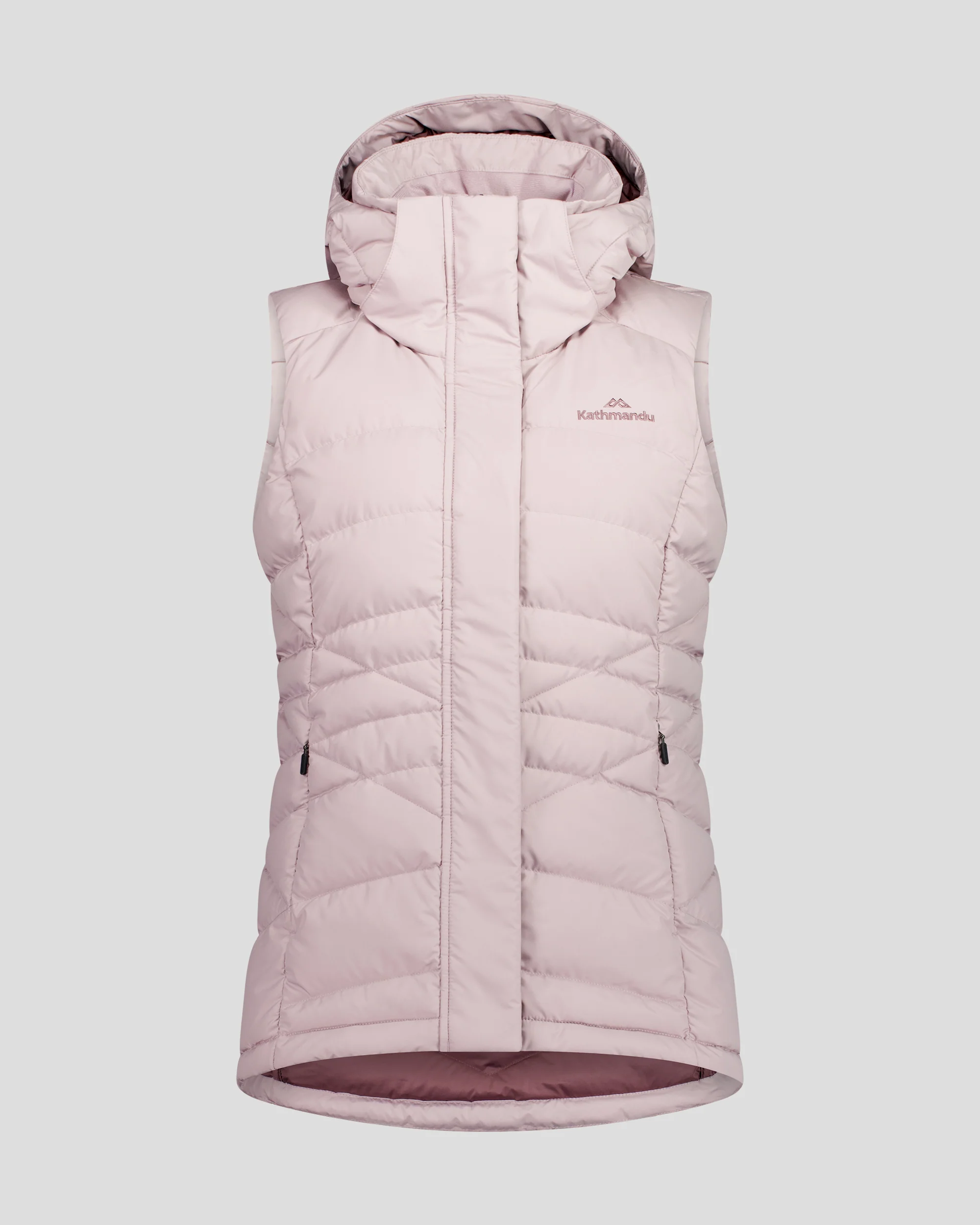 Women's Winterburn Hooded Down Vest - Light Thistle - Image 7