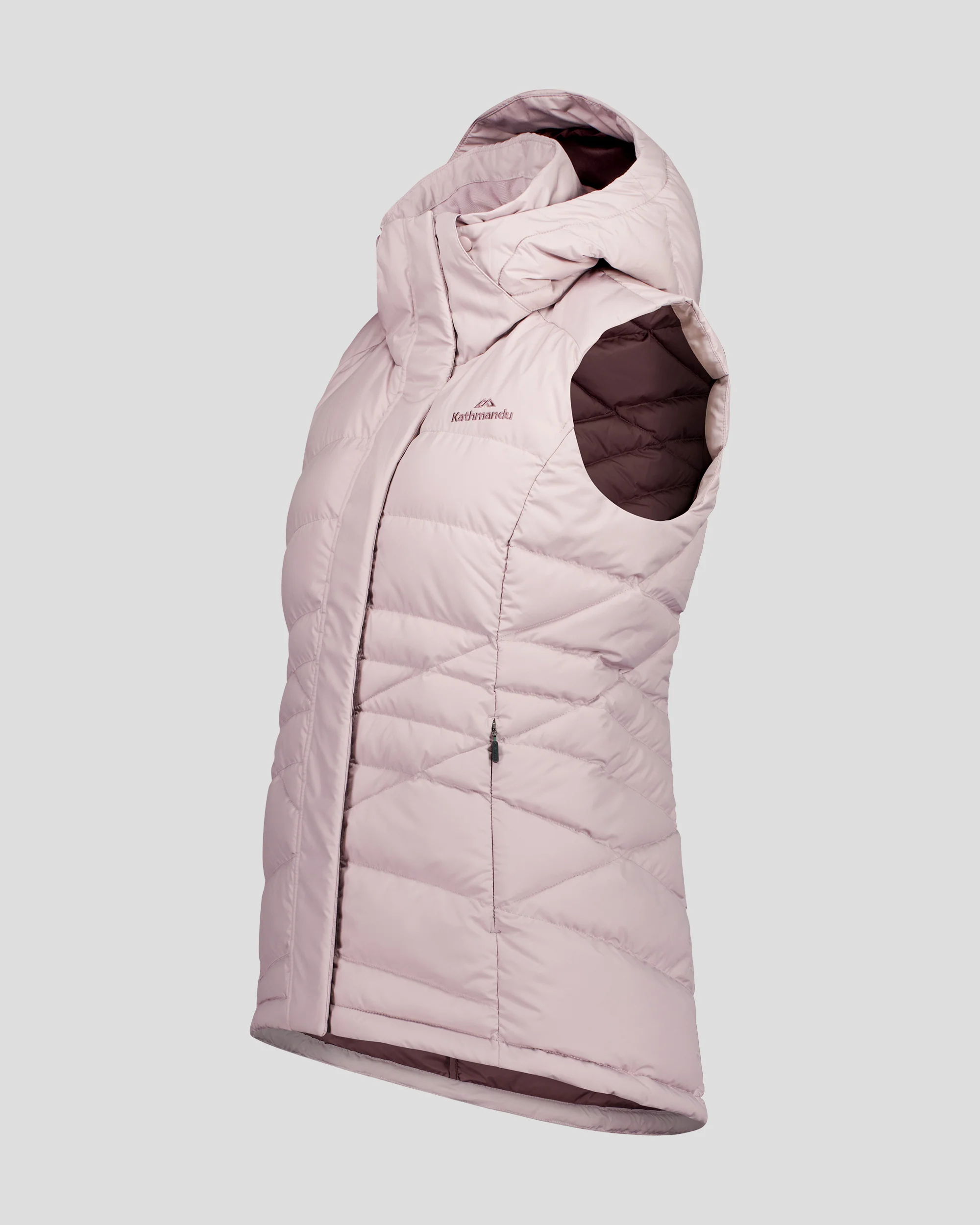 Women's Winterburn Hooded Down Vest - Light Thistle - Image 8