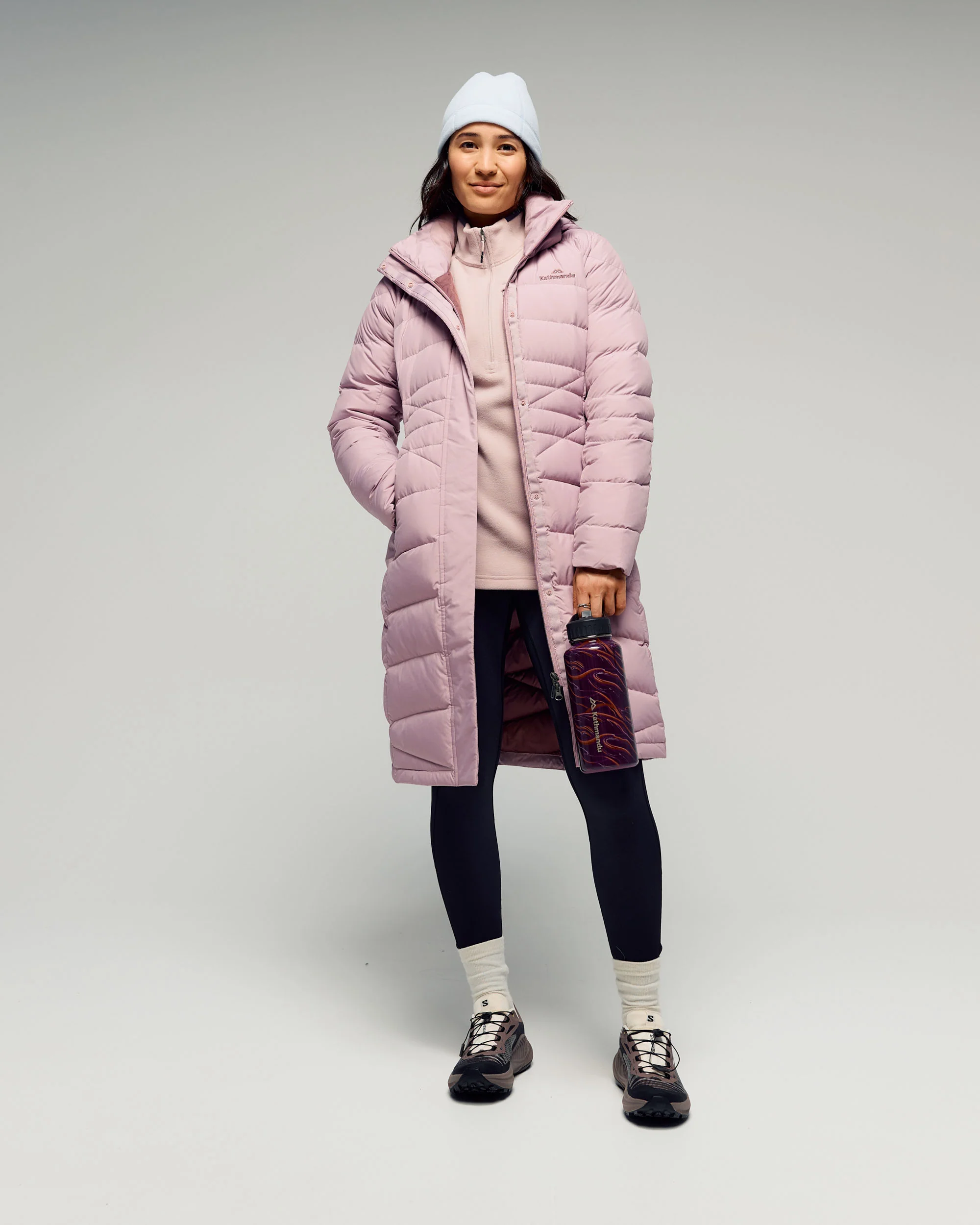 Women's Winterburn Down Parka Jacket - Light Thistle
