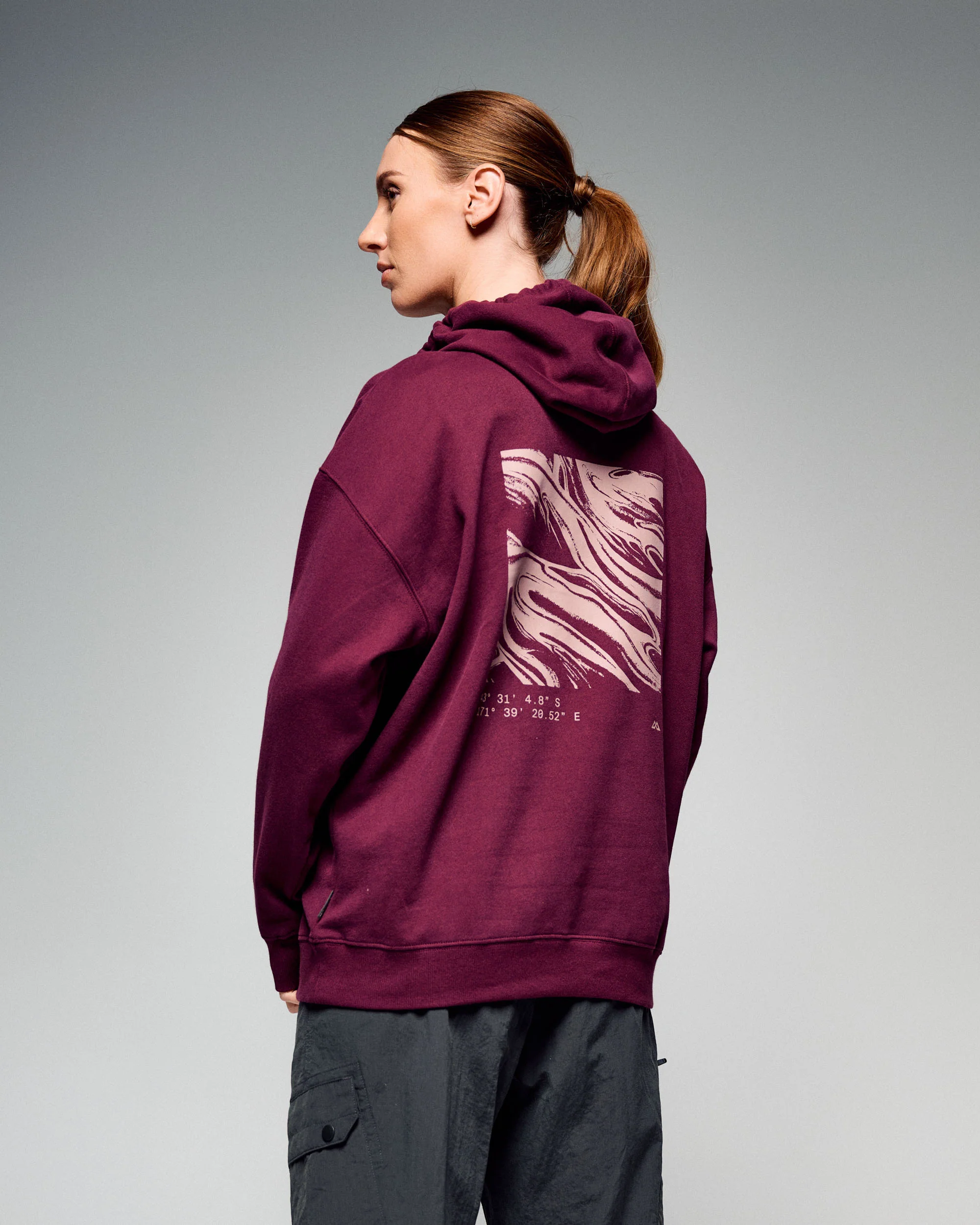 Women's Braided River Hoodie - Mulberry - Image 3