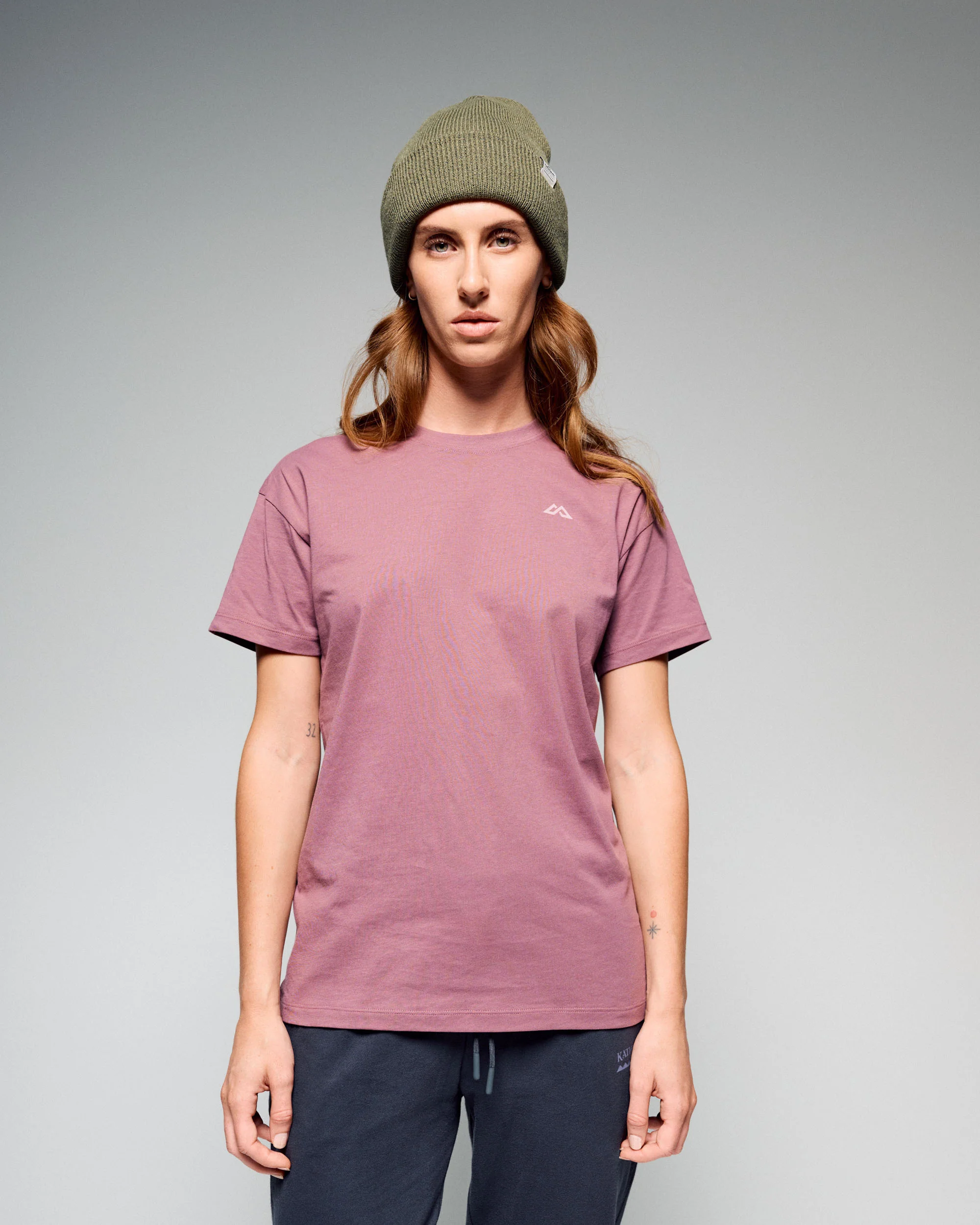 Women's Braided River Organic Cotton T-Shirt - Dark Thistle - Image 3