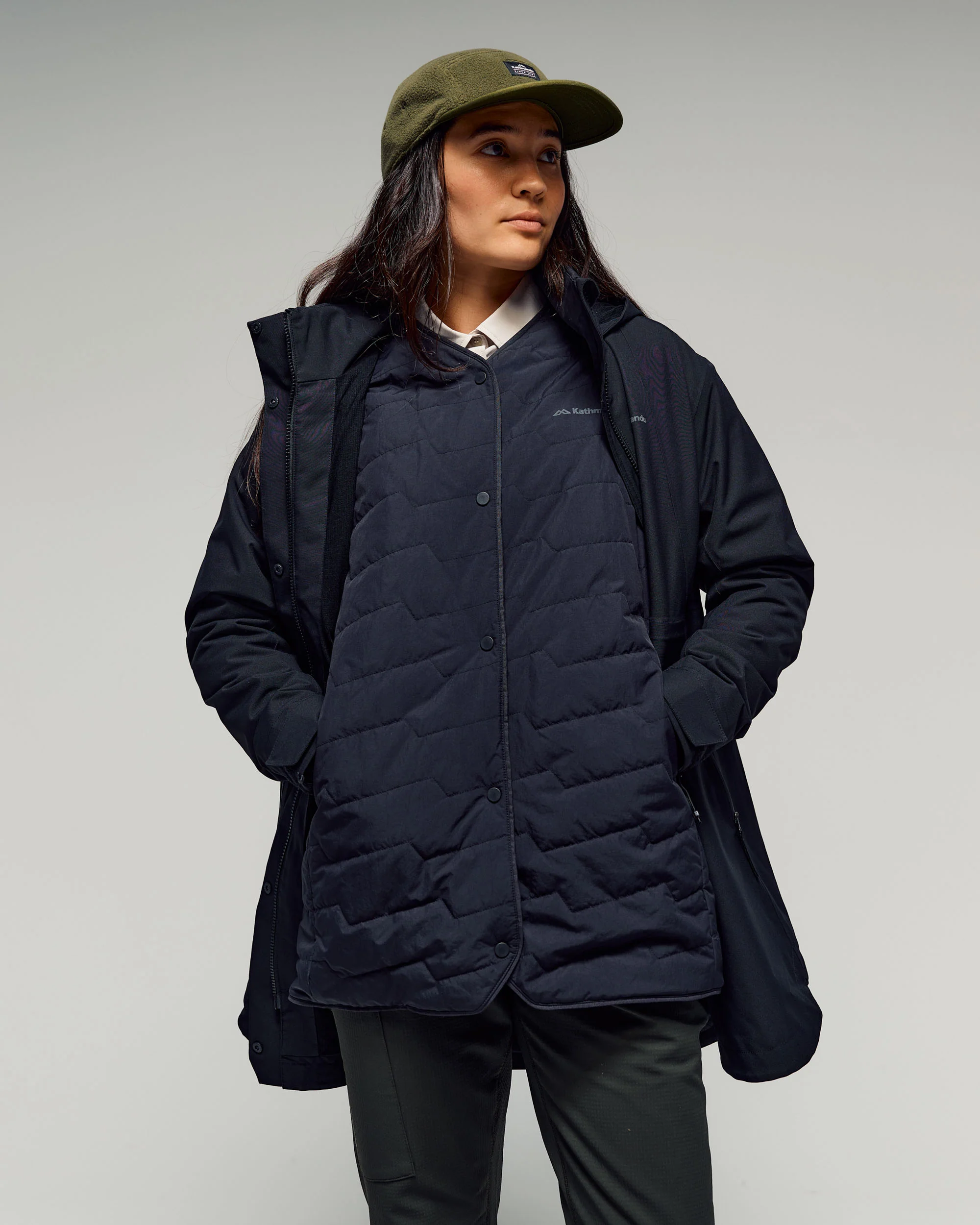 Women's Citytrek 2L Rain Insulated 3in1 Parka - Black Stingray - Image 4