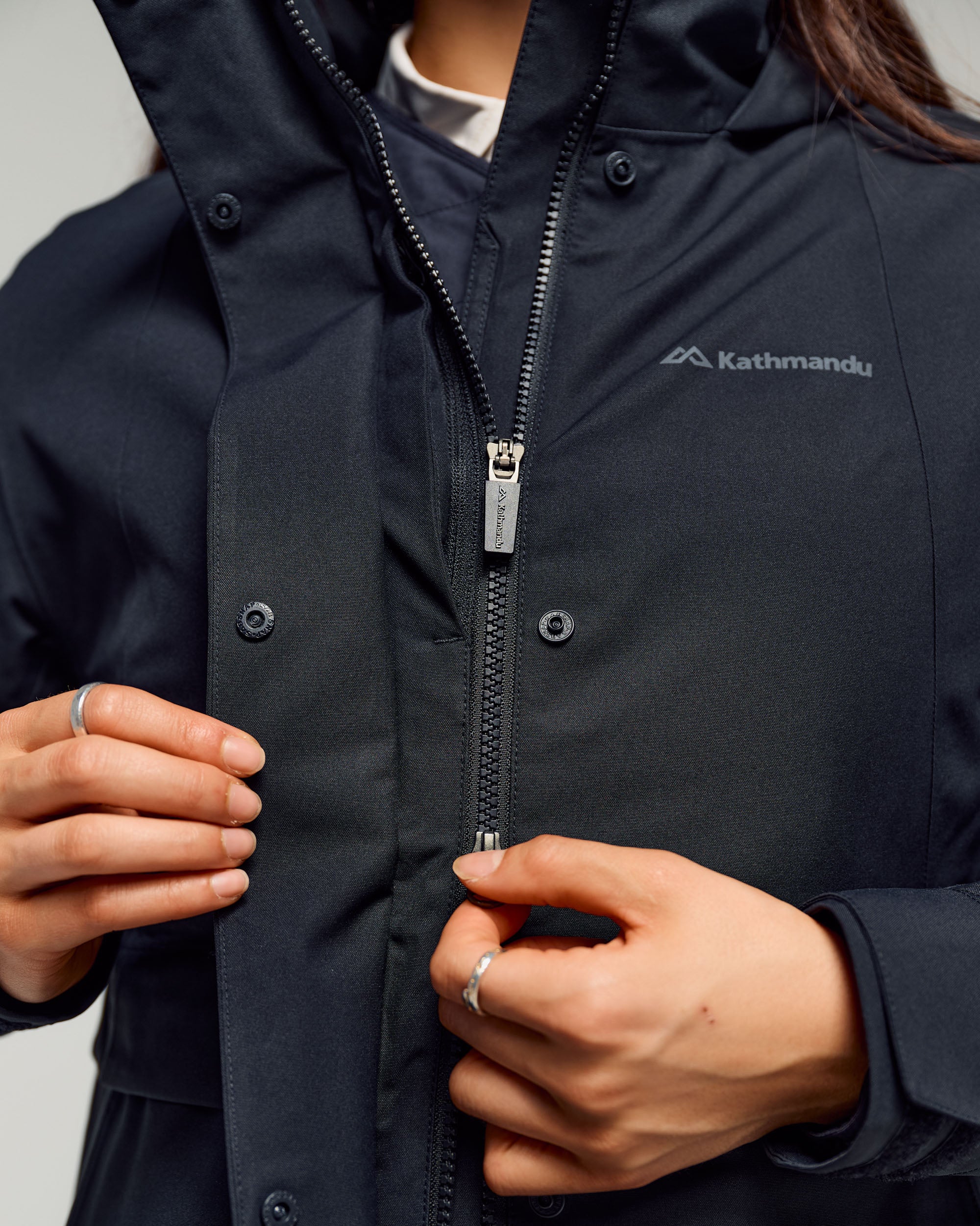 Women's Citytrek 2L Rain Insulated 3in1 Parka - Black Stingray - Image 8