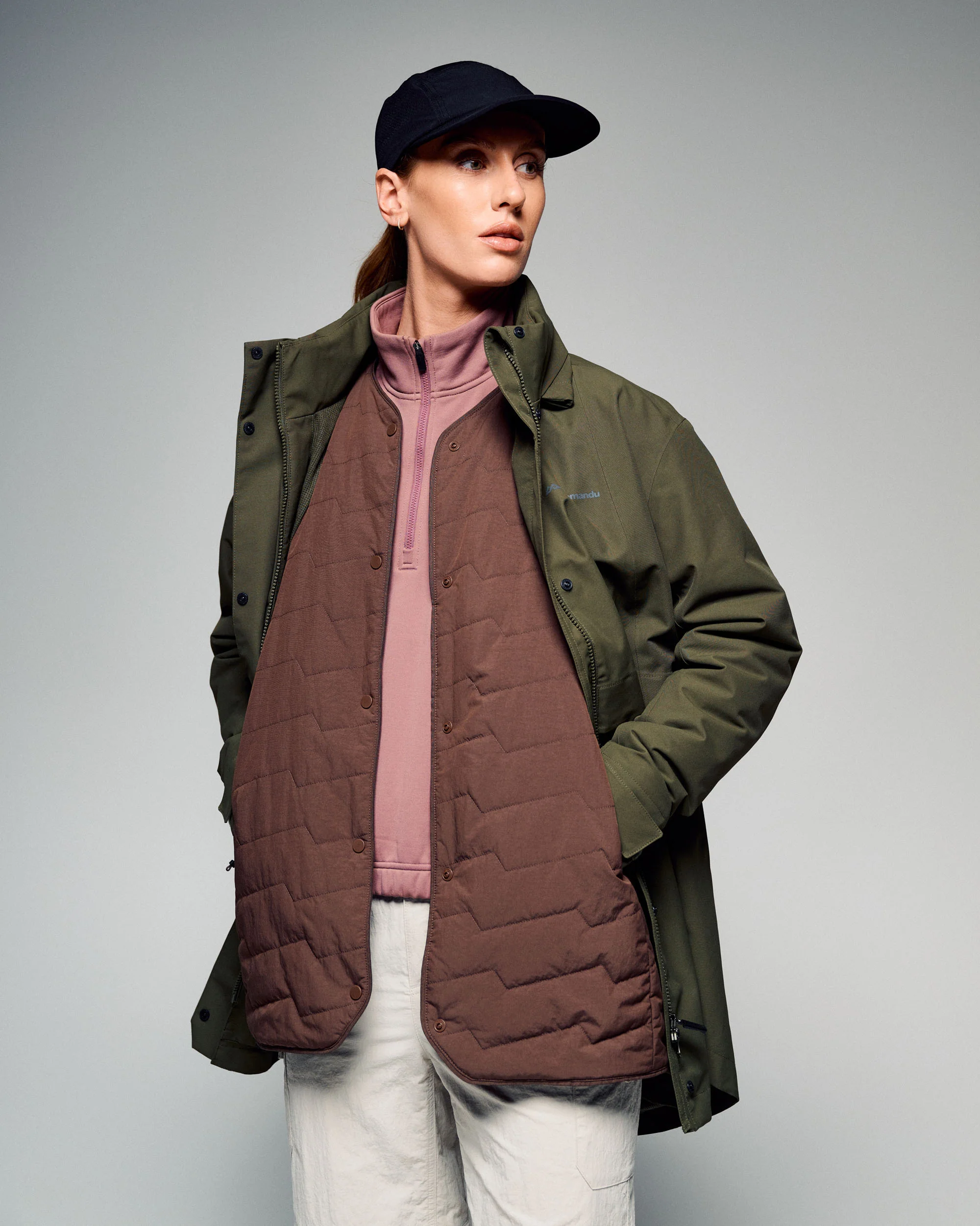 Women's Citytrek 2L Rain Insulated 3in1 Parka - Light Moss