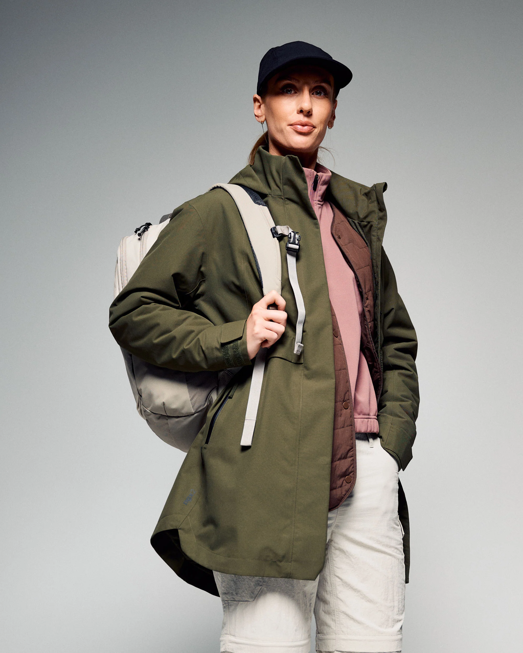 Women's Citytrek 2L Rain Insulated 3in1 Parka - Light Moss - Image 2