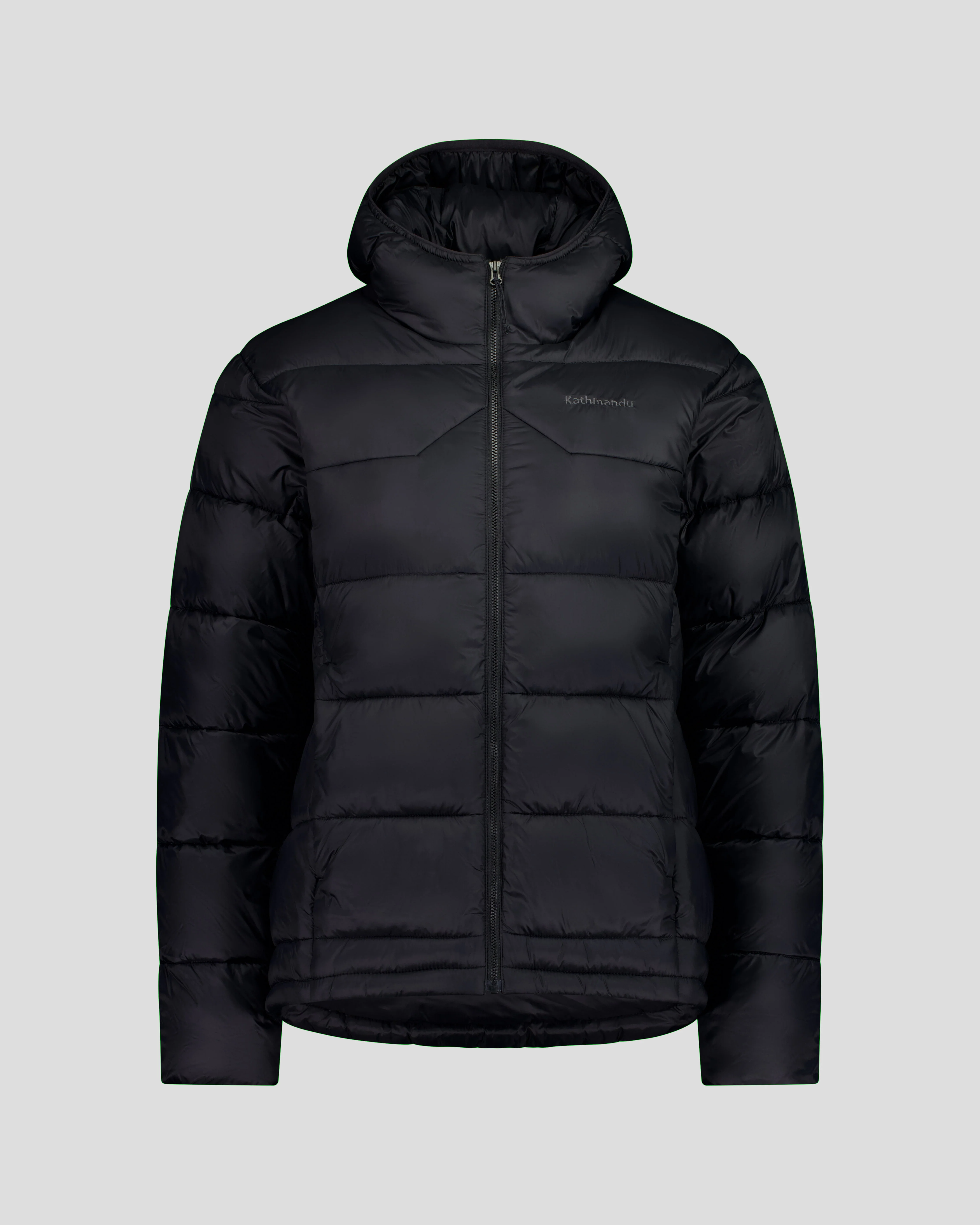 Women's Core Insulated Hooded Jacket - Black Stingray - Image 4