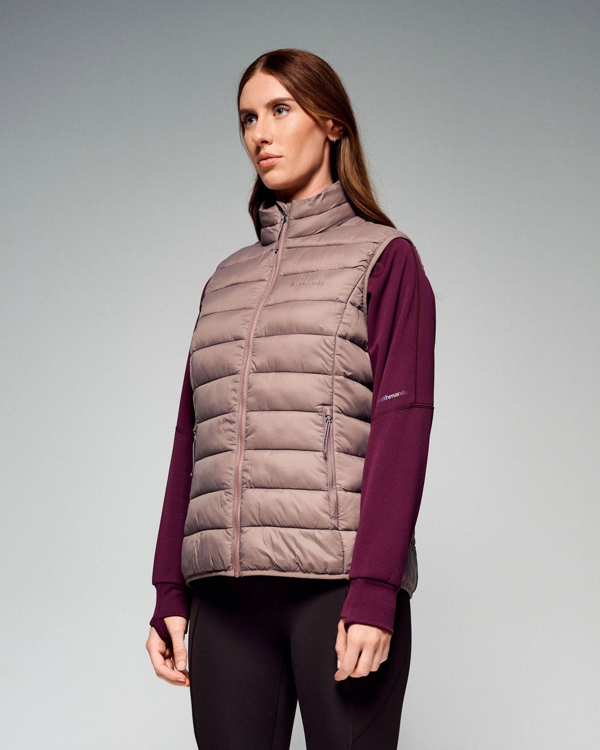 Women's Core Light Weight Insulated Vest - Taupe