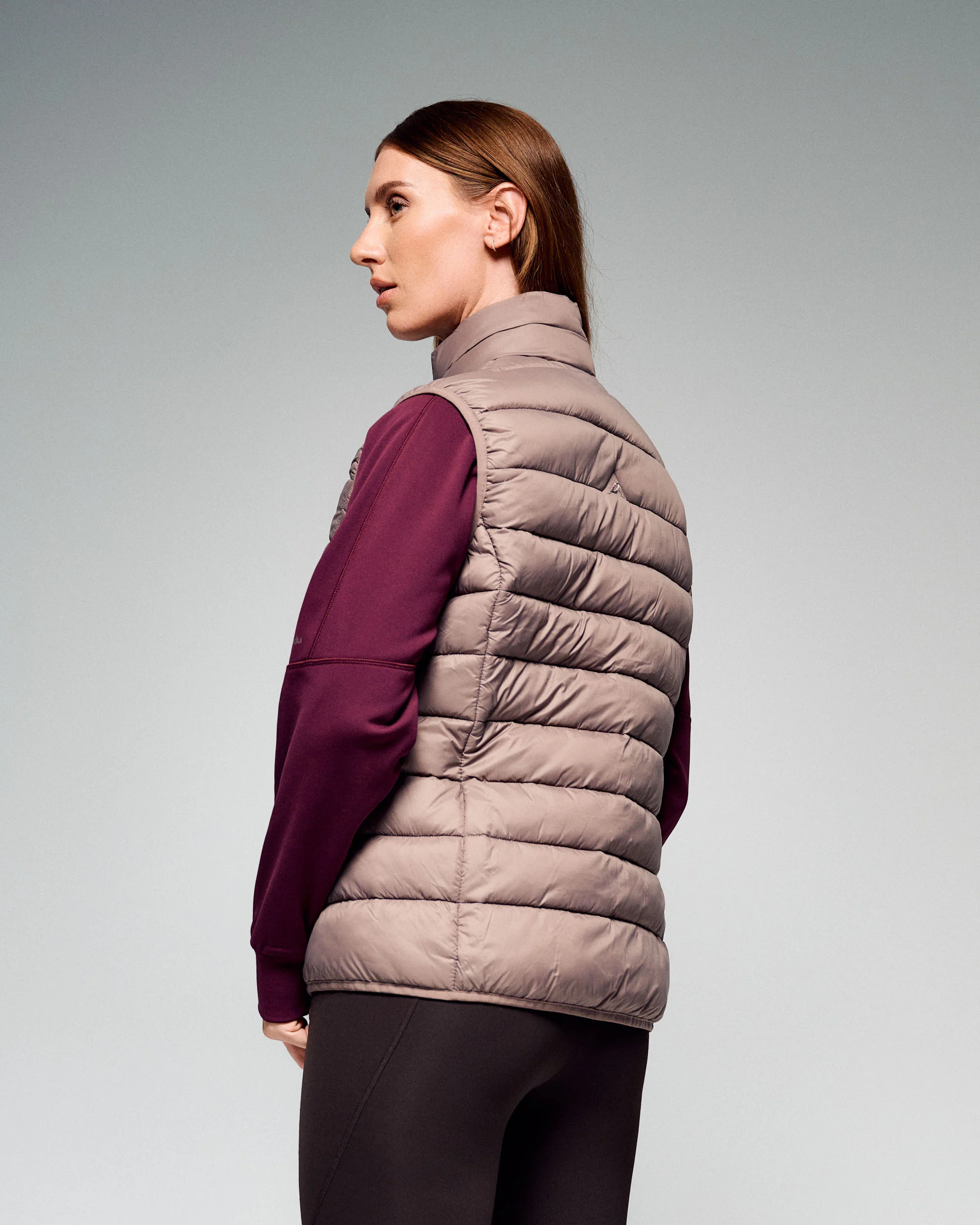 Women's Core Light Weight Insulated Vest - Taupe - Image 2