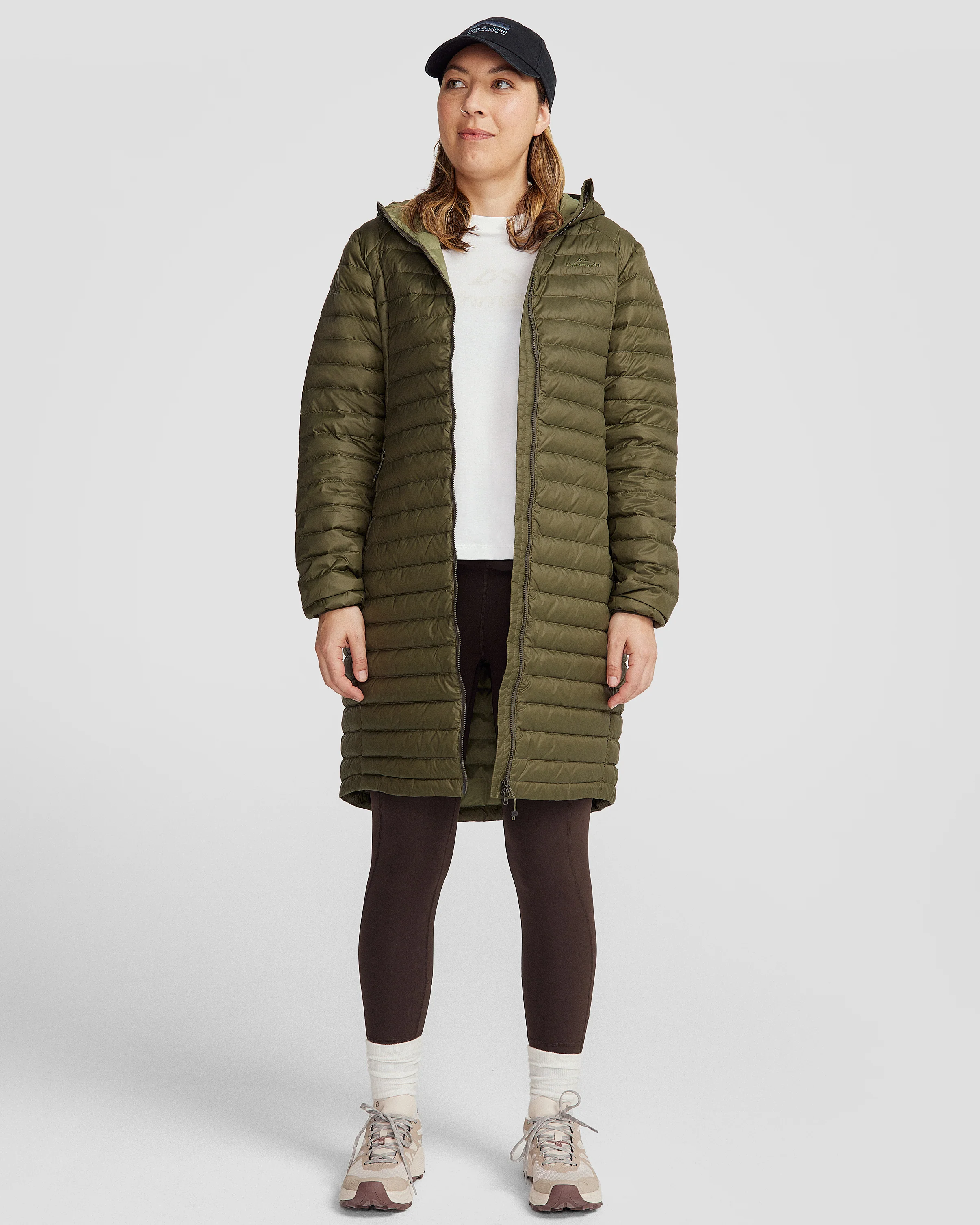 Women's Heli Down Parka Jacket - Light Moss - Image 8