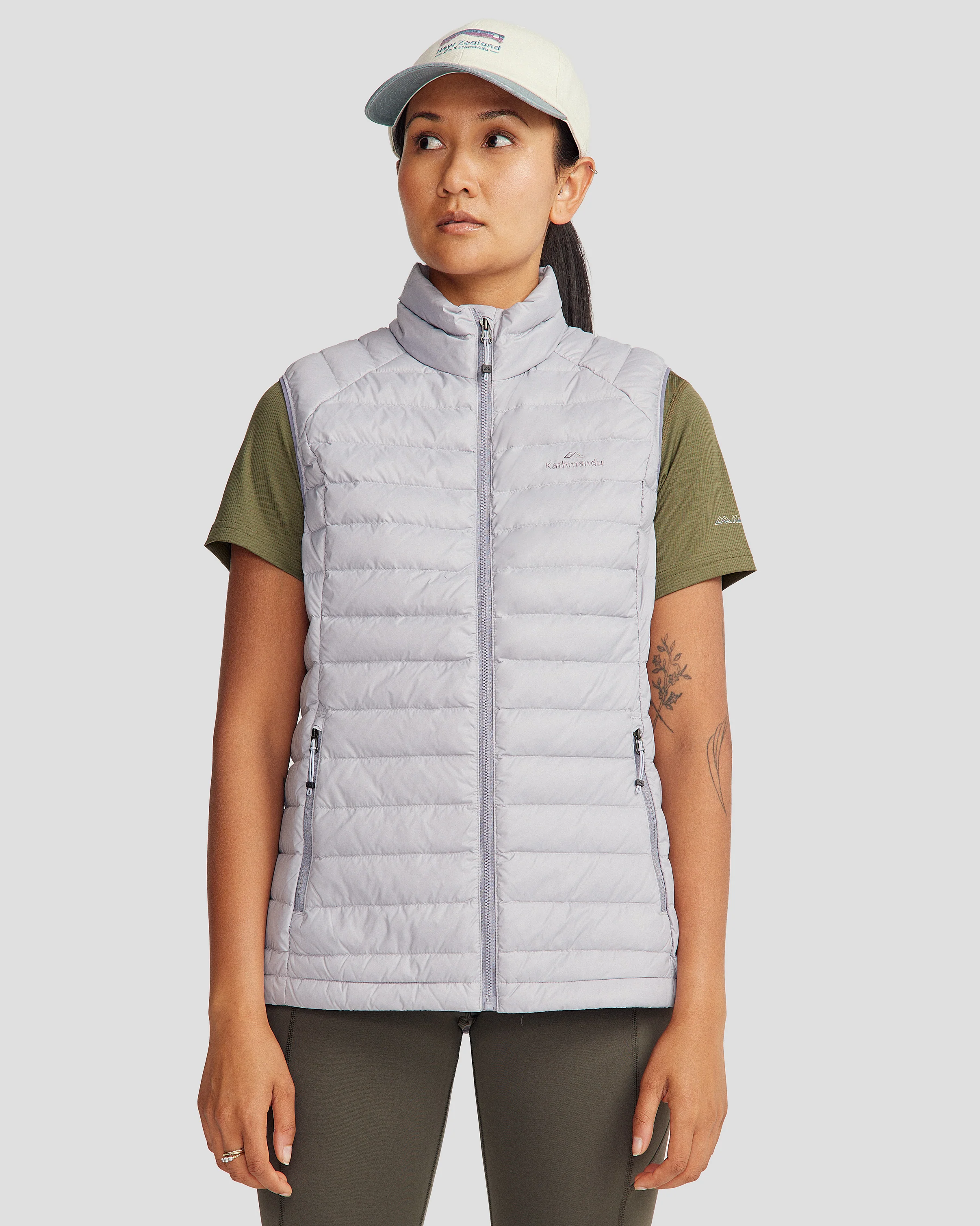 Women's Heli Down Vest v2 - Light Haze